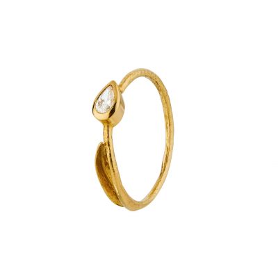 Diamond Tulip Leaf Ring Product Photo