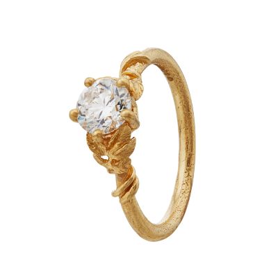 Wild Rose Leaf & Vine Diamond Ring Product Photo