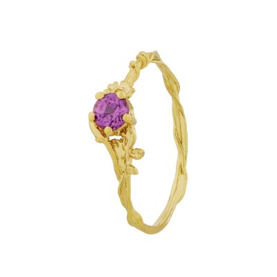Rosa Alba Ring with Hot Pink Sapphire Product Photo