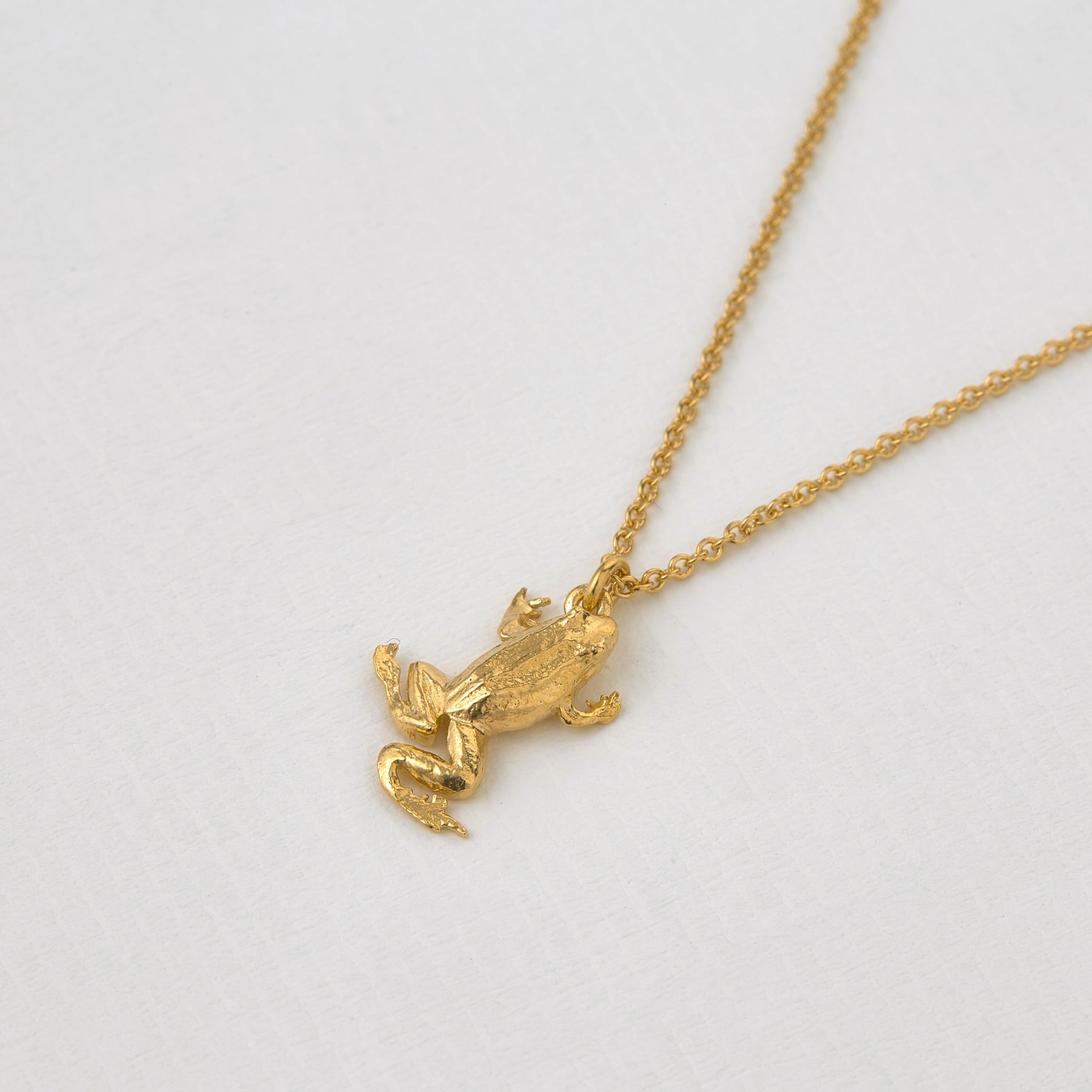 14K Yellow Gold Smiling Frog Pendant | Jewelry America