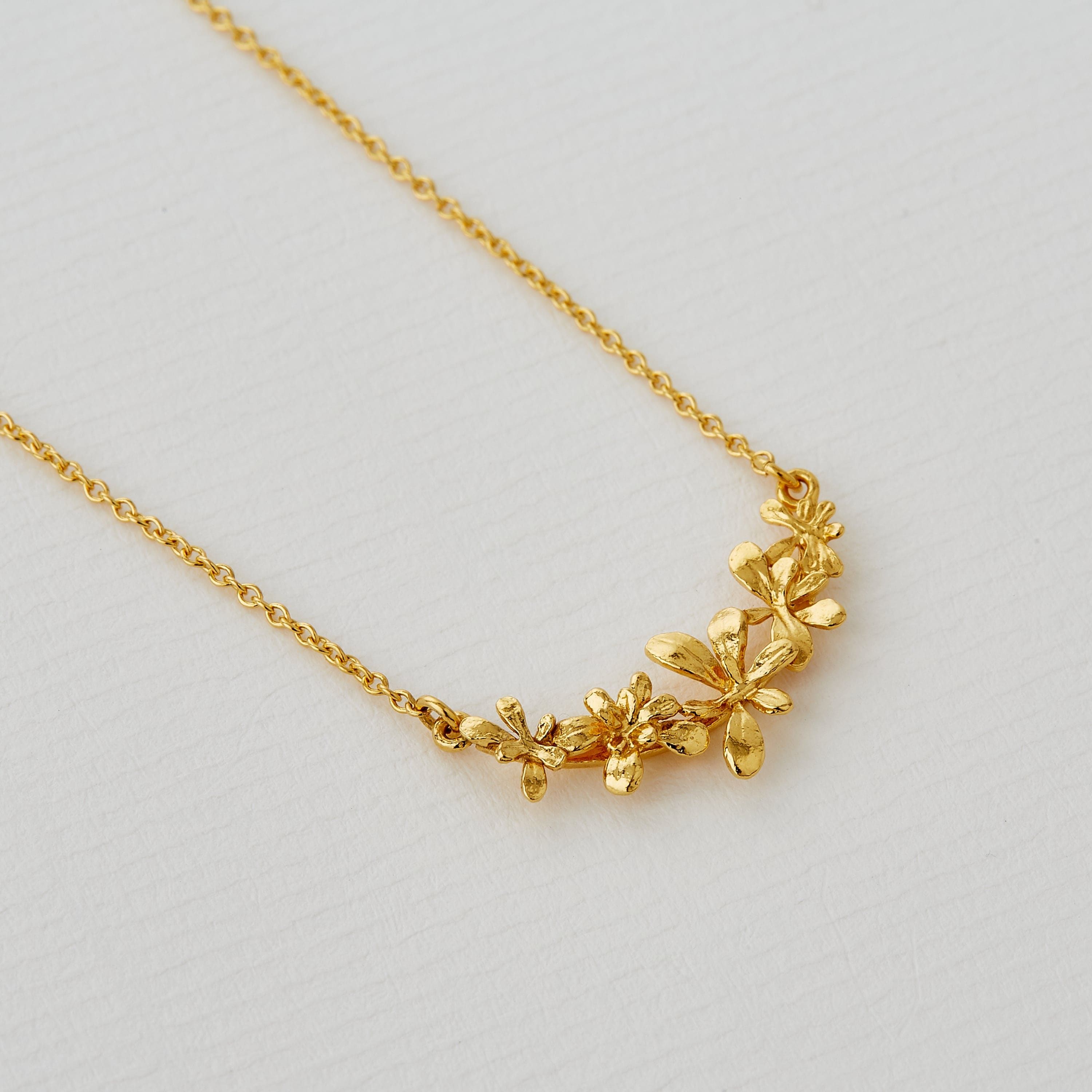 Alex Monroe Necklace | Small & Sweet Cherry Necklace Gold Plated – EC One