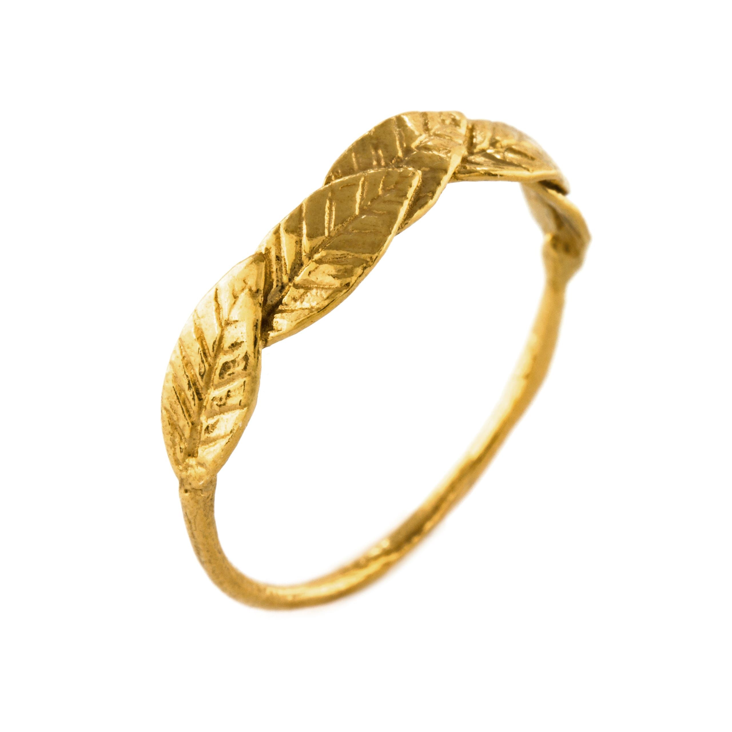 Bird of Paradise Leaf Ring