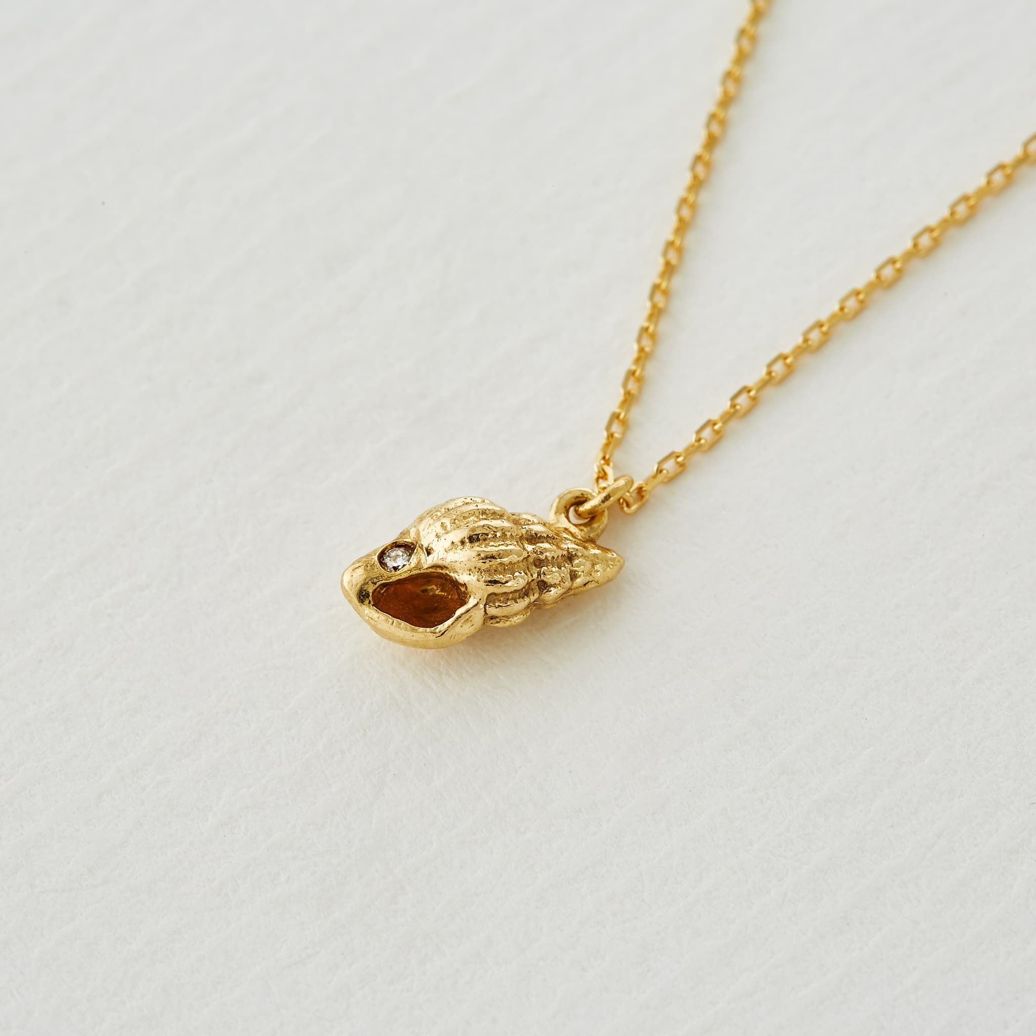 Real gold shell necklace store