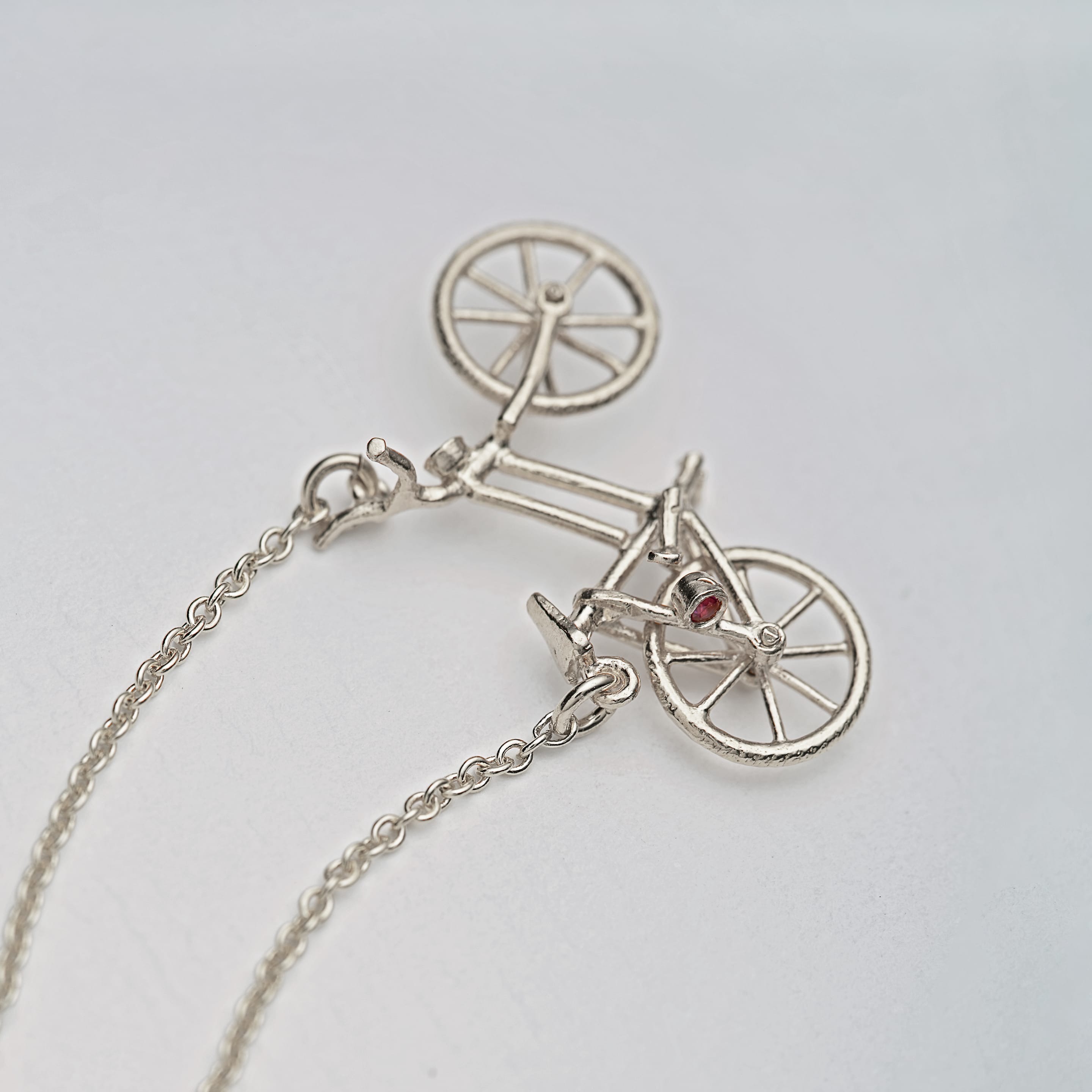 Tandem Bicycle Charm Sterling Silver Antiqued Finish Tandem Bicycle Charm Sterling Silver Antiqued Finish