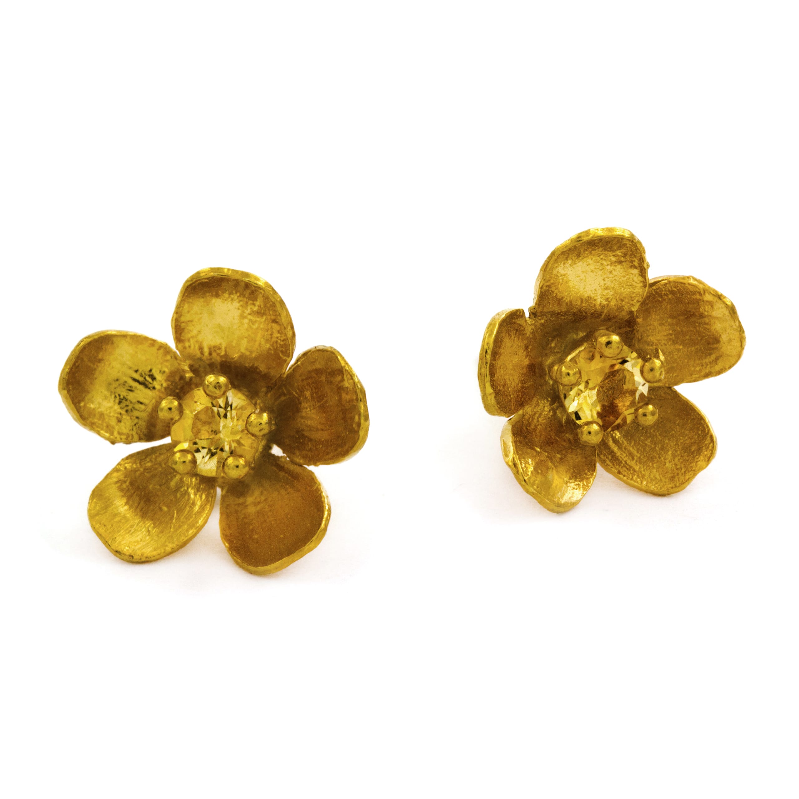 Citrine Buttercup Earrings