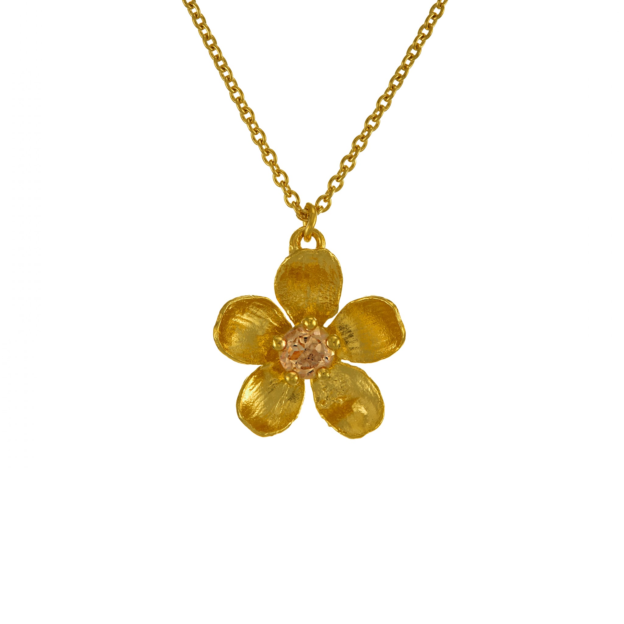 Citrine Buttercup Necklace
