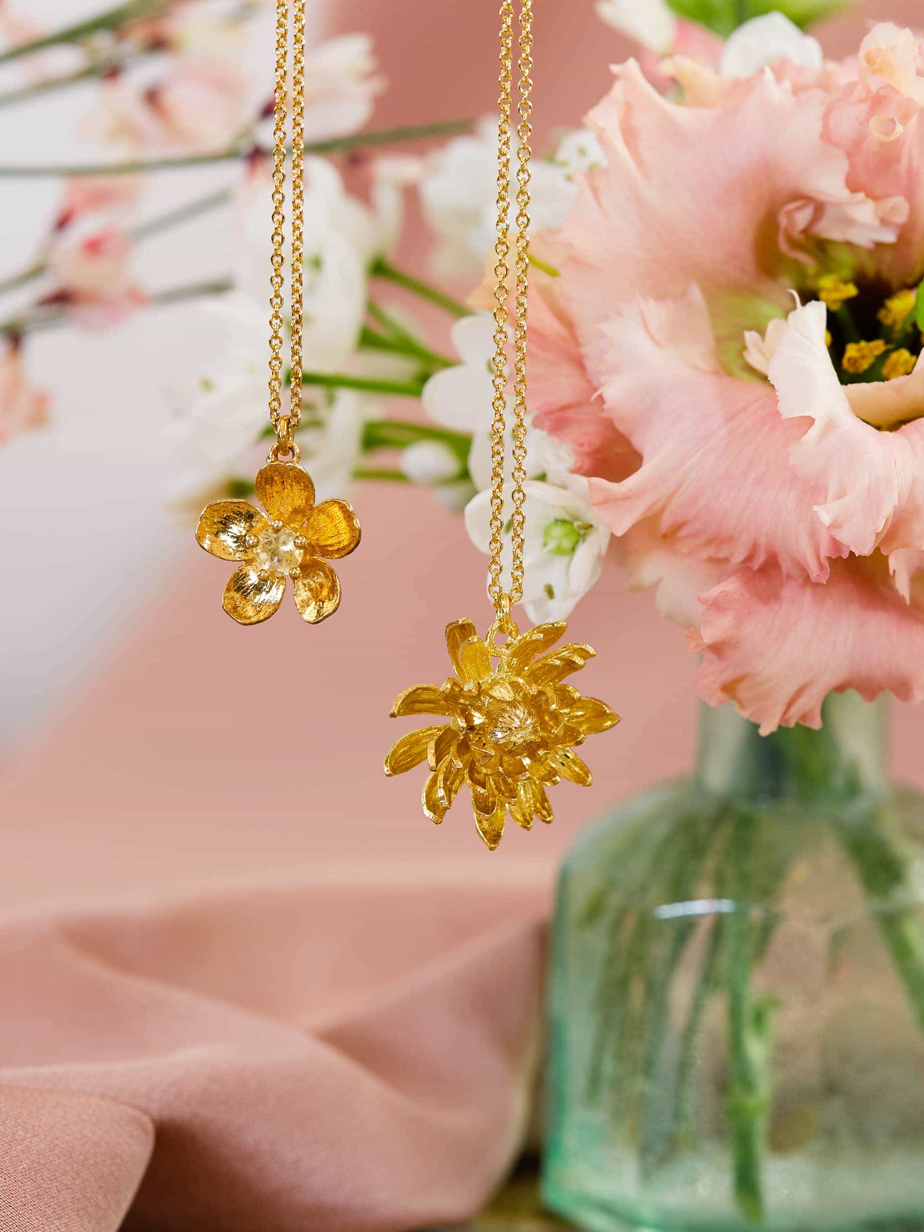 Citrine Buttercup Necklace