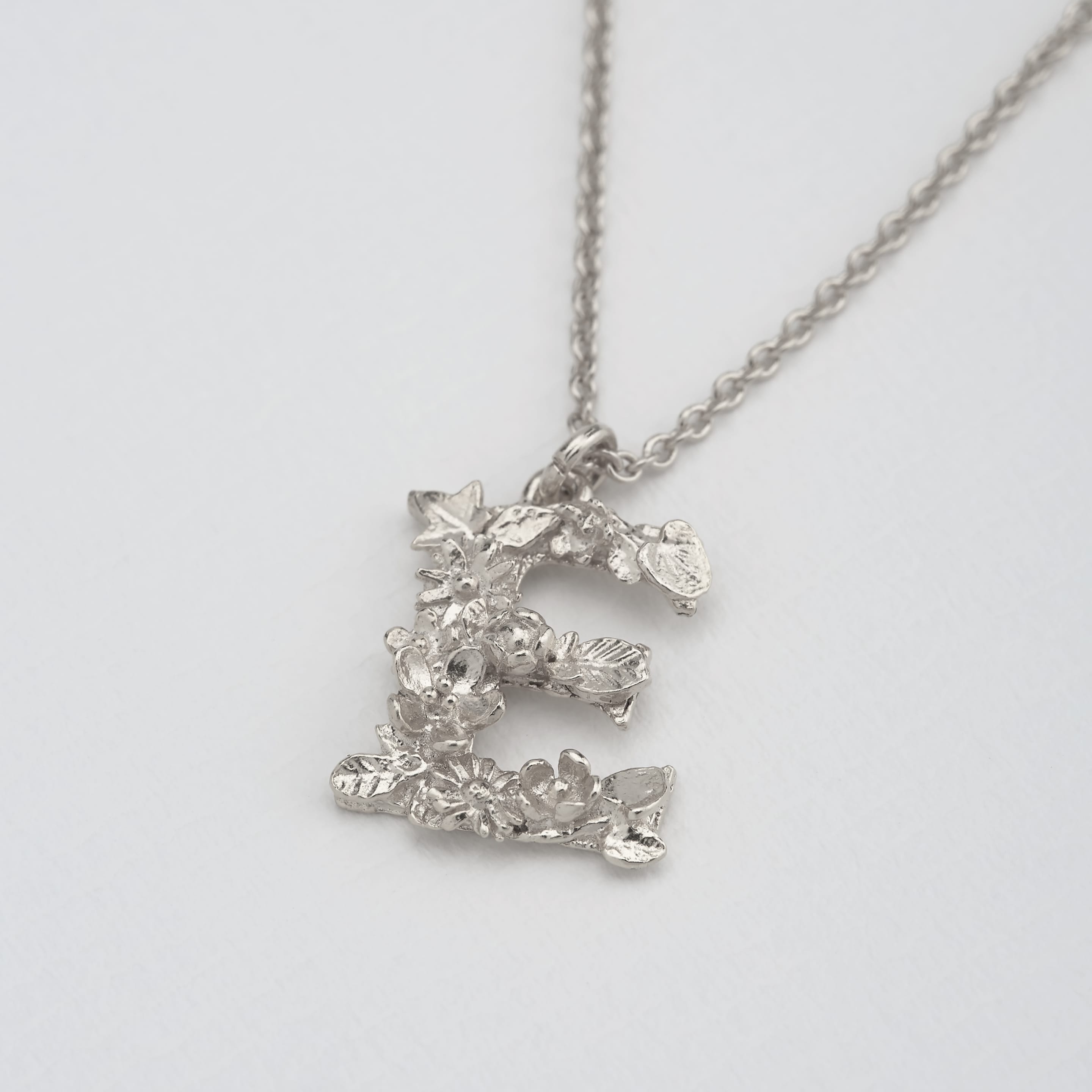 Floral Letter A Necklace