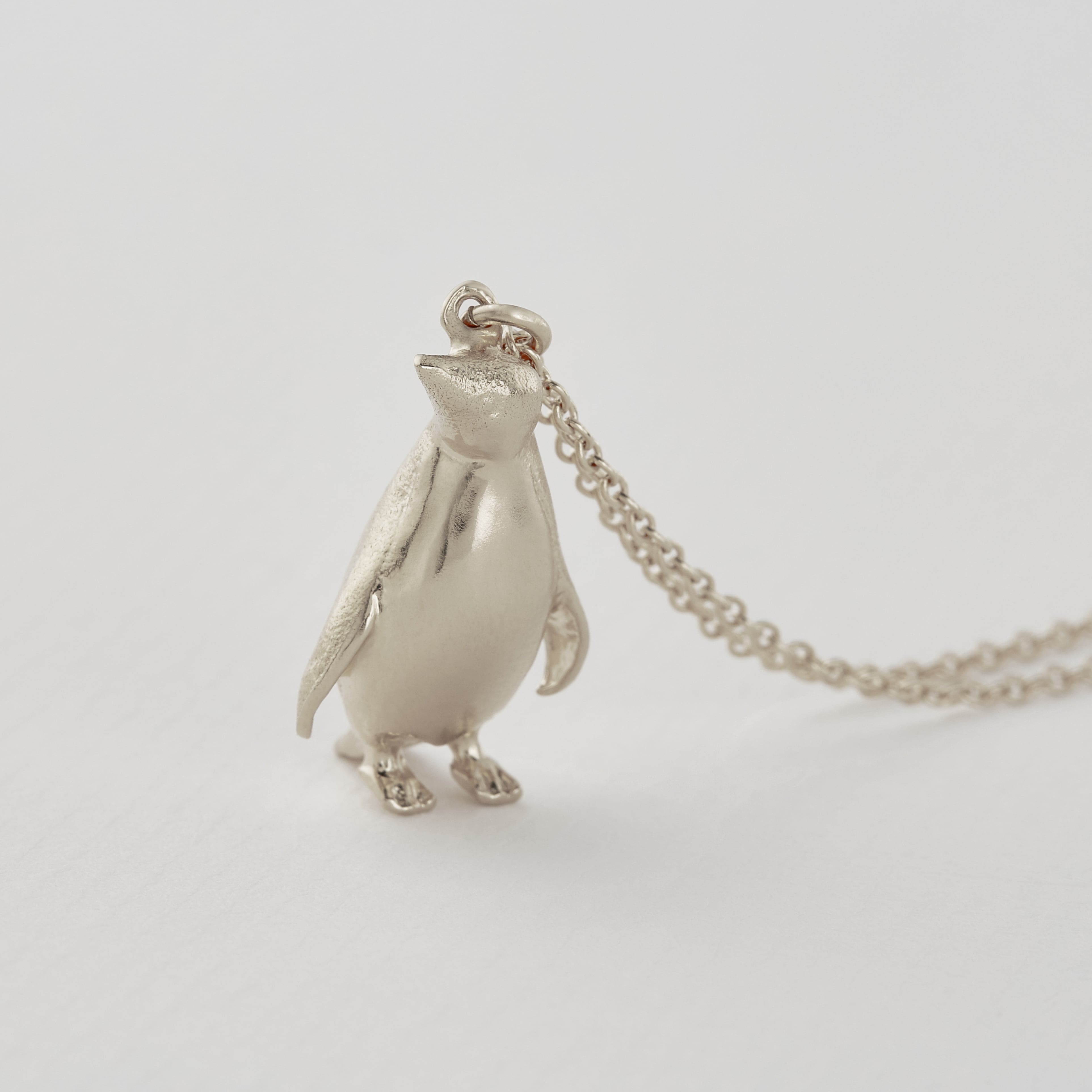 Ingenious rose gold necklace with pave penguin pendant - Ingenious from  Ingenious Jewellery UK