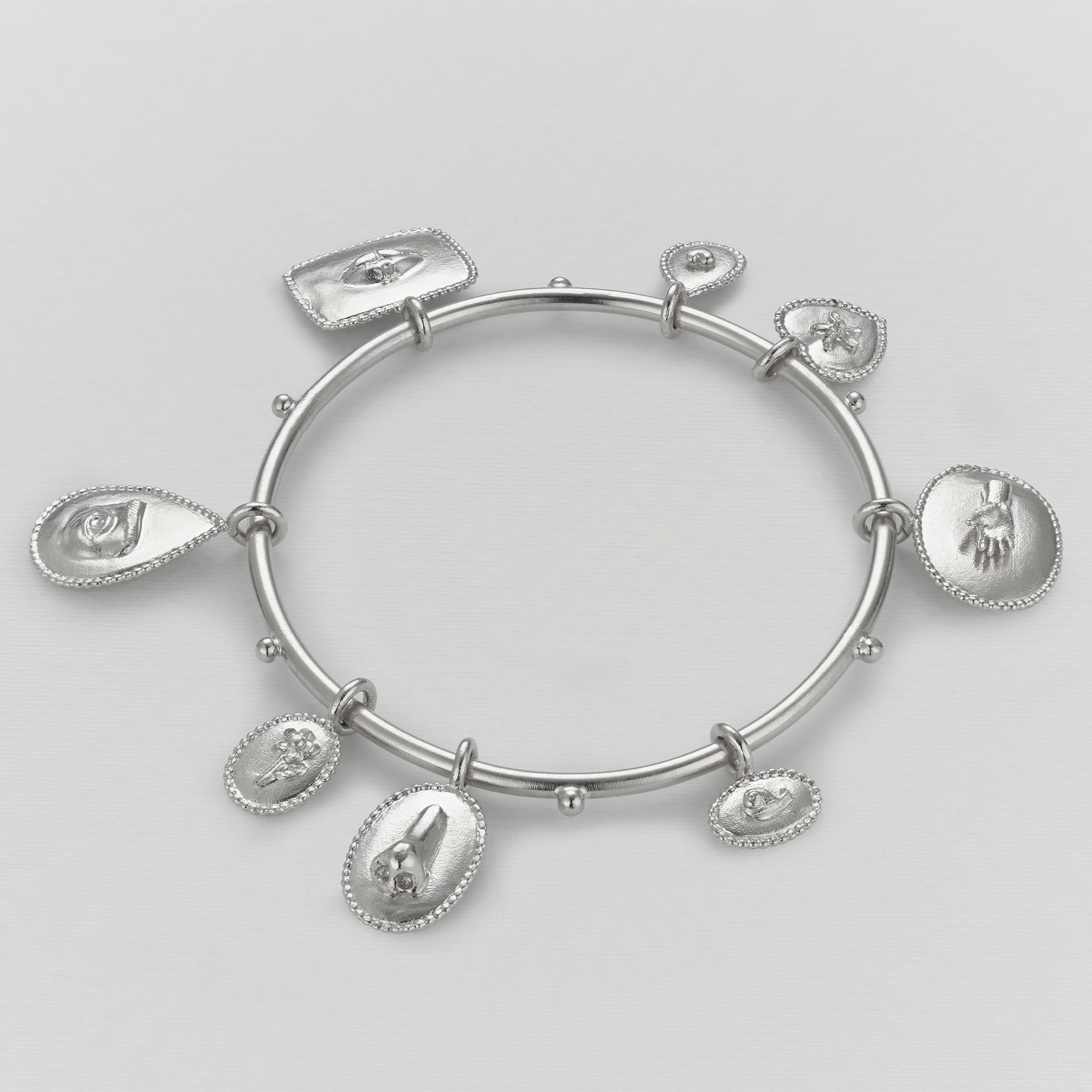 Antiqued Finish Sterling Silver Letter H Disk Charm Antiqued Finish Sterling Silver Letter H Disk Charm