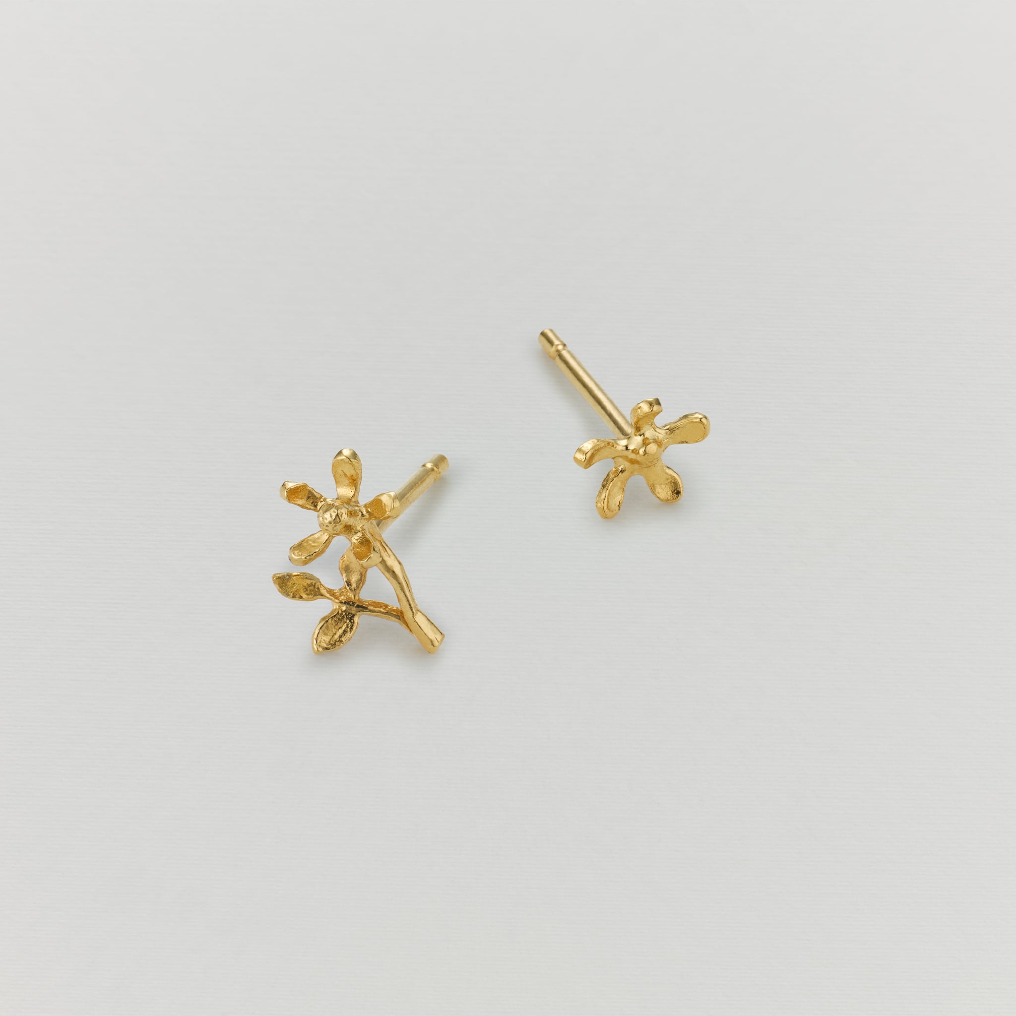 Assymetric Dandelion Fluff Earrings