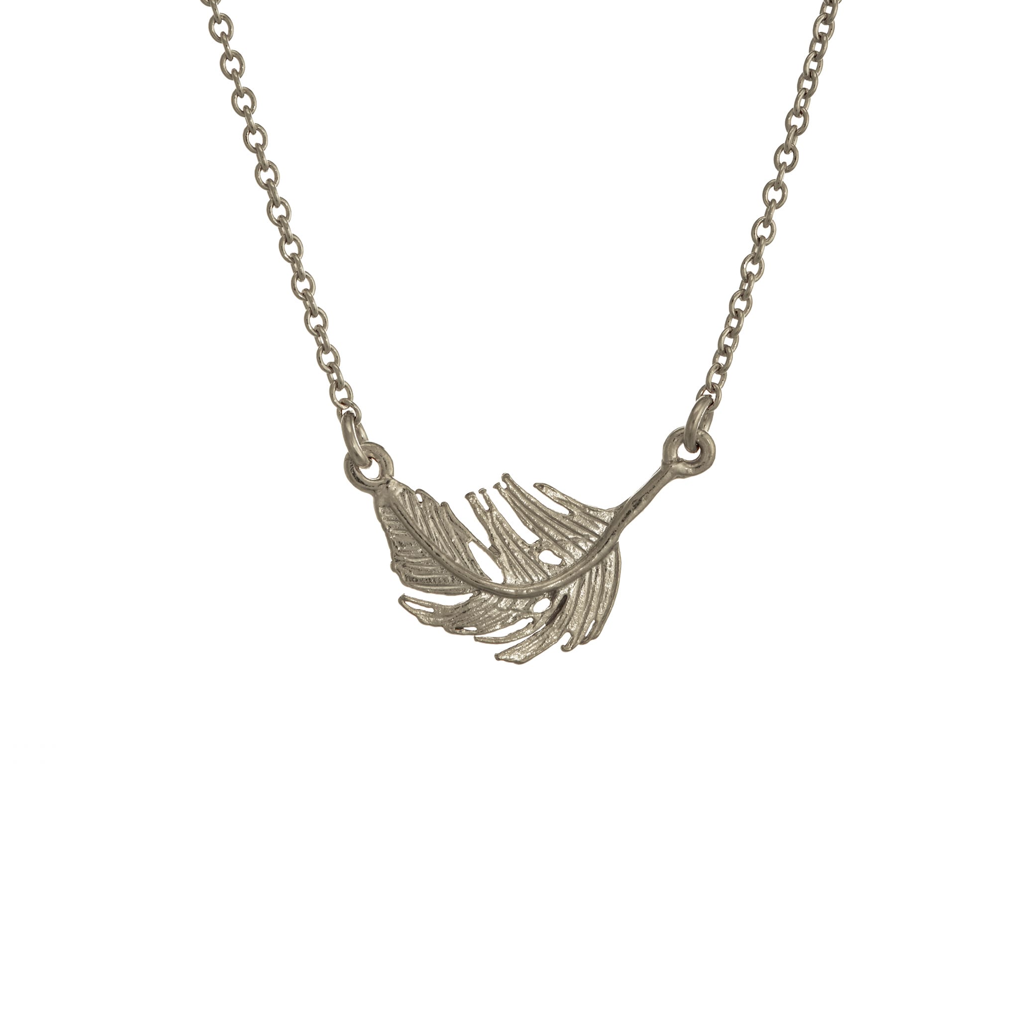Little Feather Sterling Silver Necklace