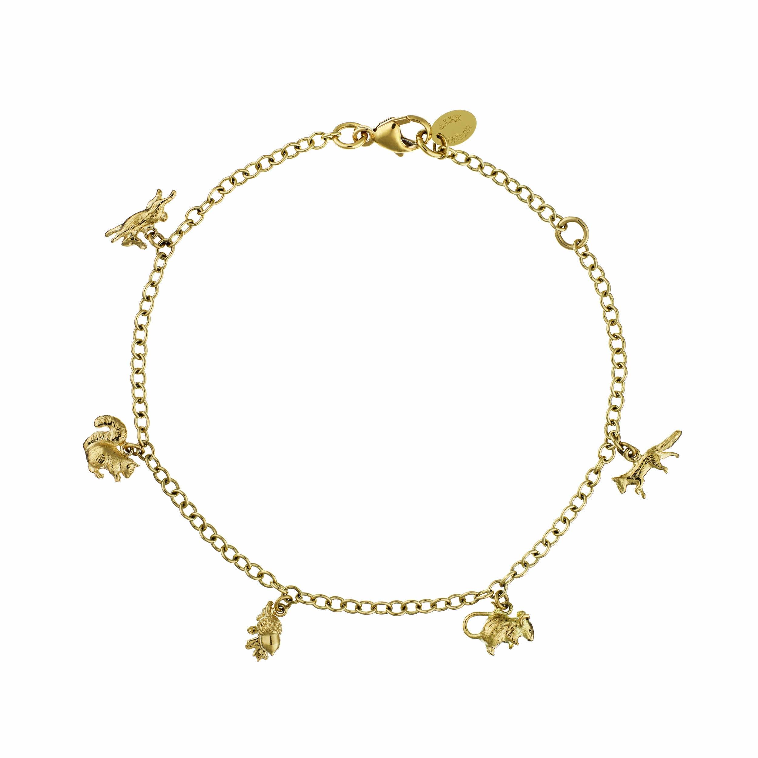 Teeny Tiny Woodland Animal Charm Bracelet