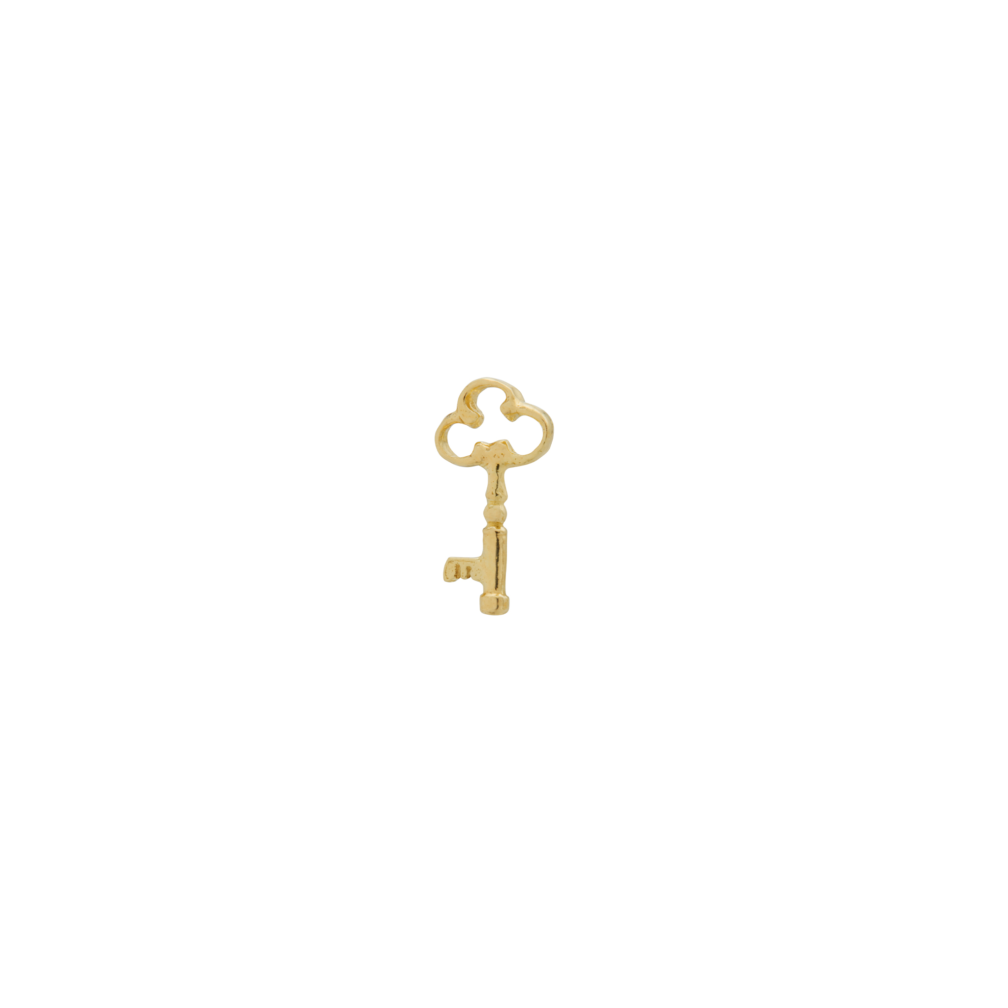 Teeny Tiny Garden Key Single Stud Earring