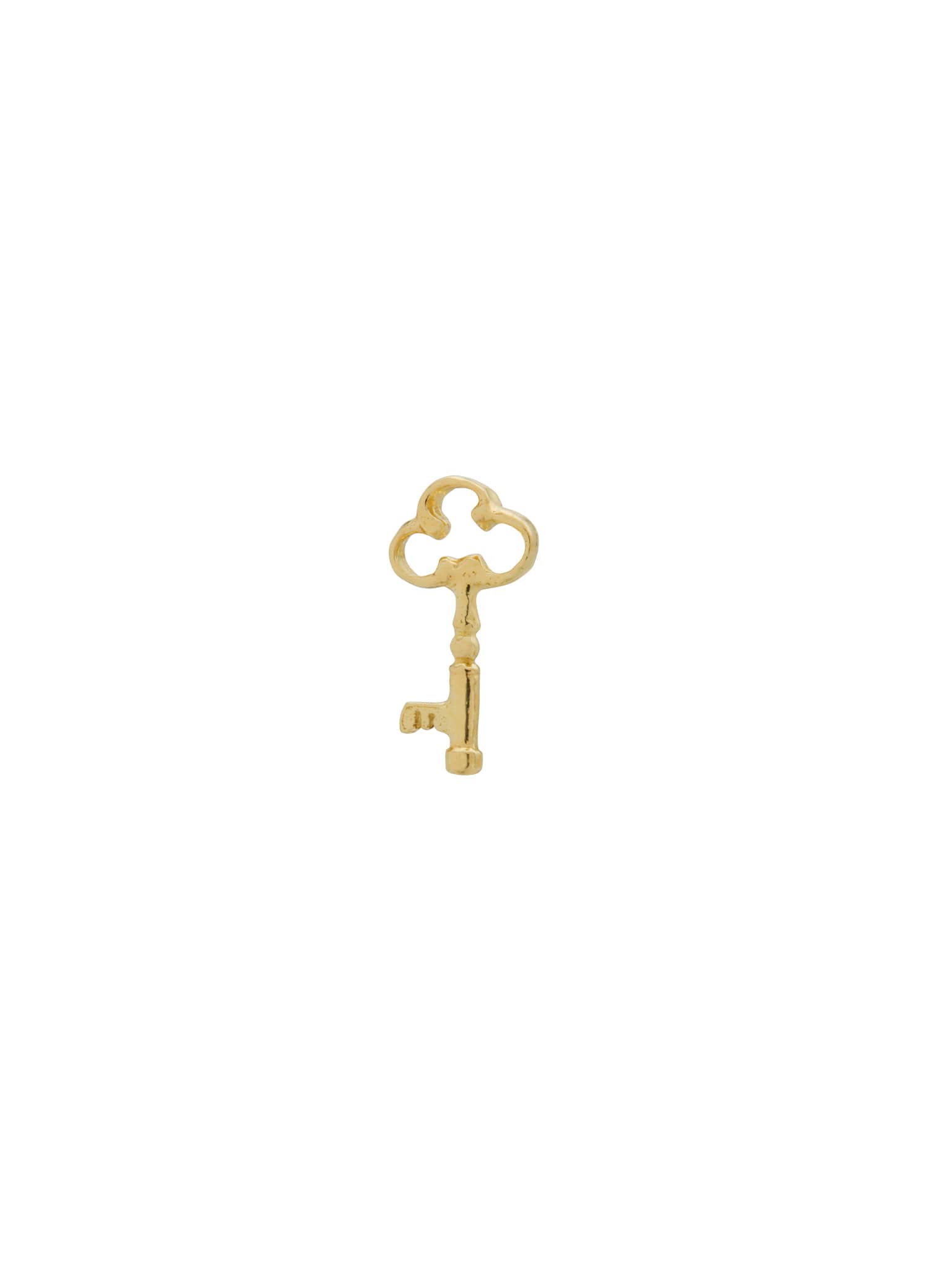 Teeny Tiny Garden Key Single Stud Earring