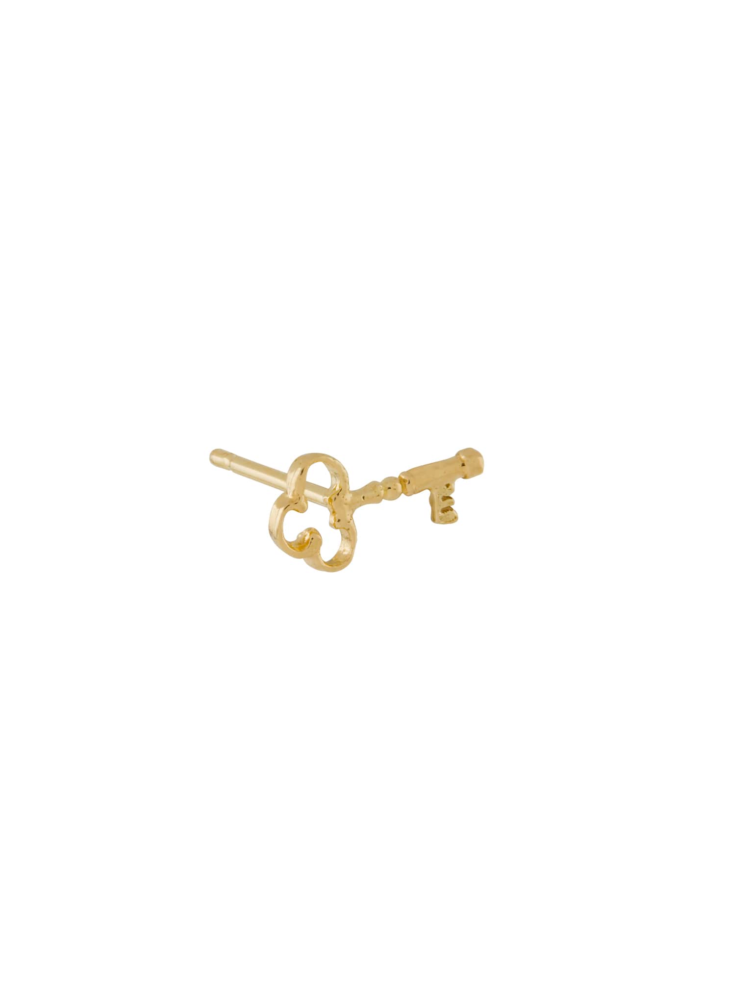 Teeny Tiny Garden Key Single Stud Earring