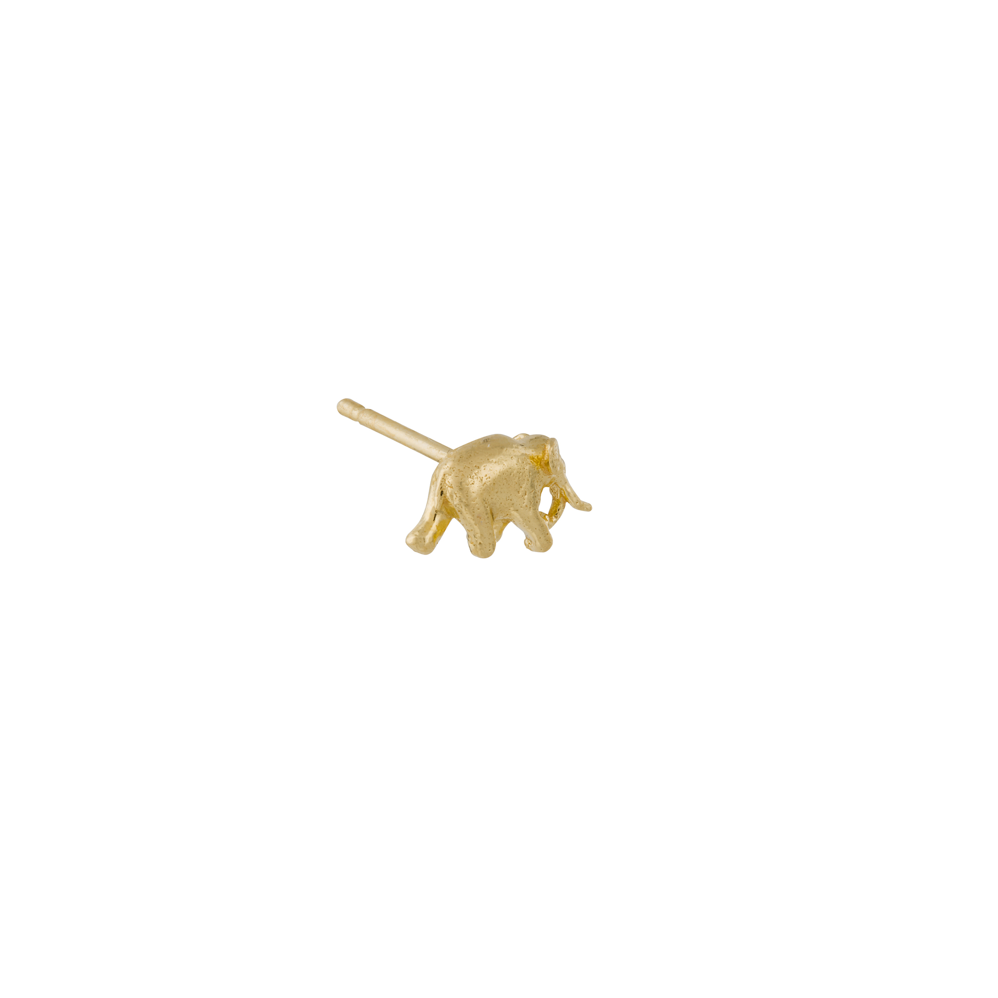 Teeny Tiny Elephant Single Stud Earring