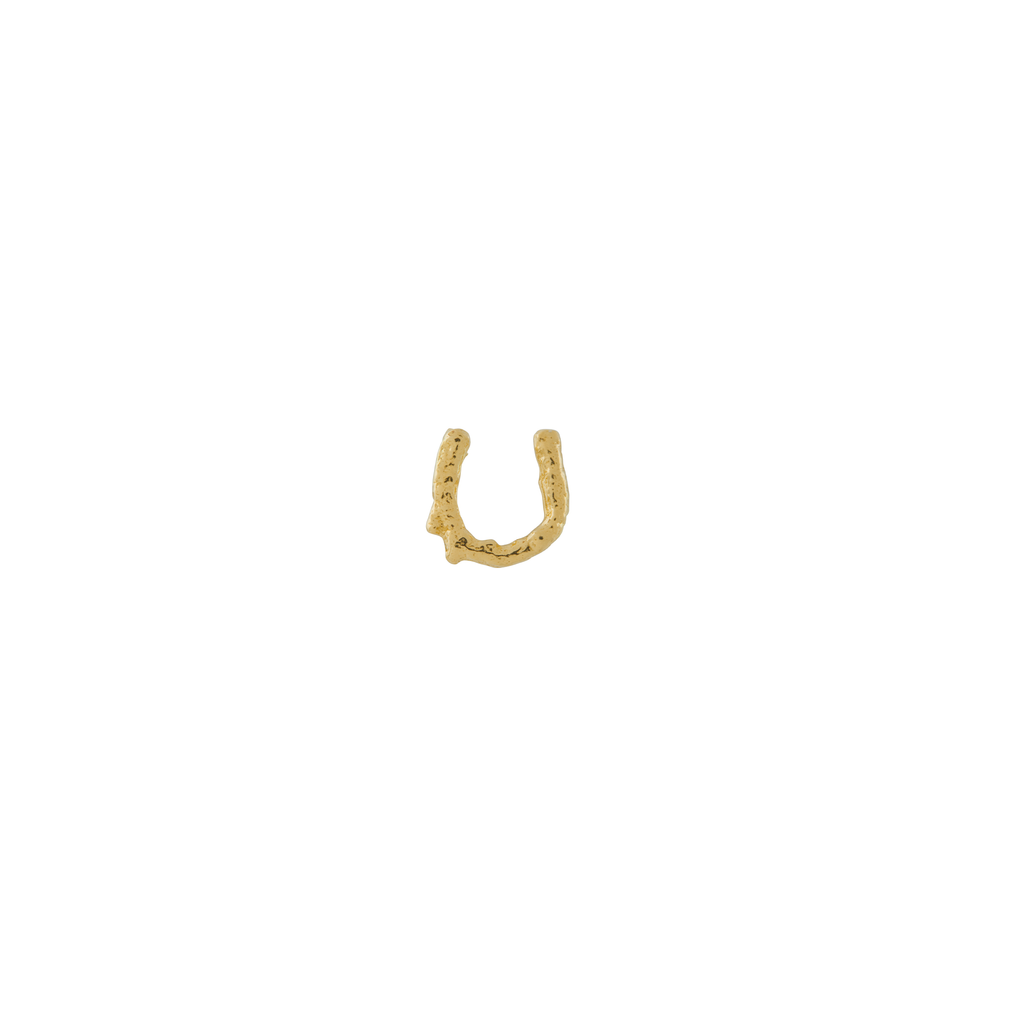 Teeny Tiny Horseshoe Single Stud Earring