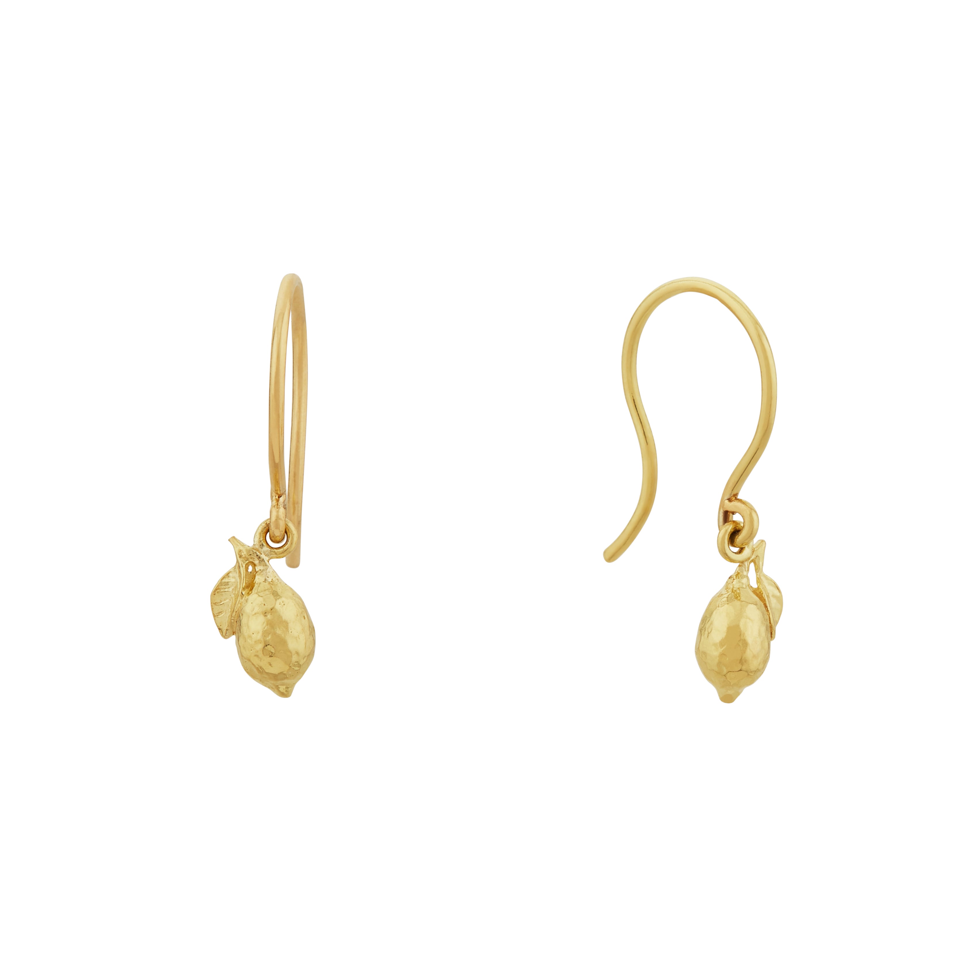 Teeny Tiny Lemon Drop Hook Earrings
