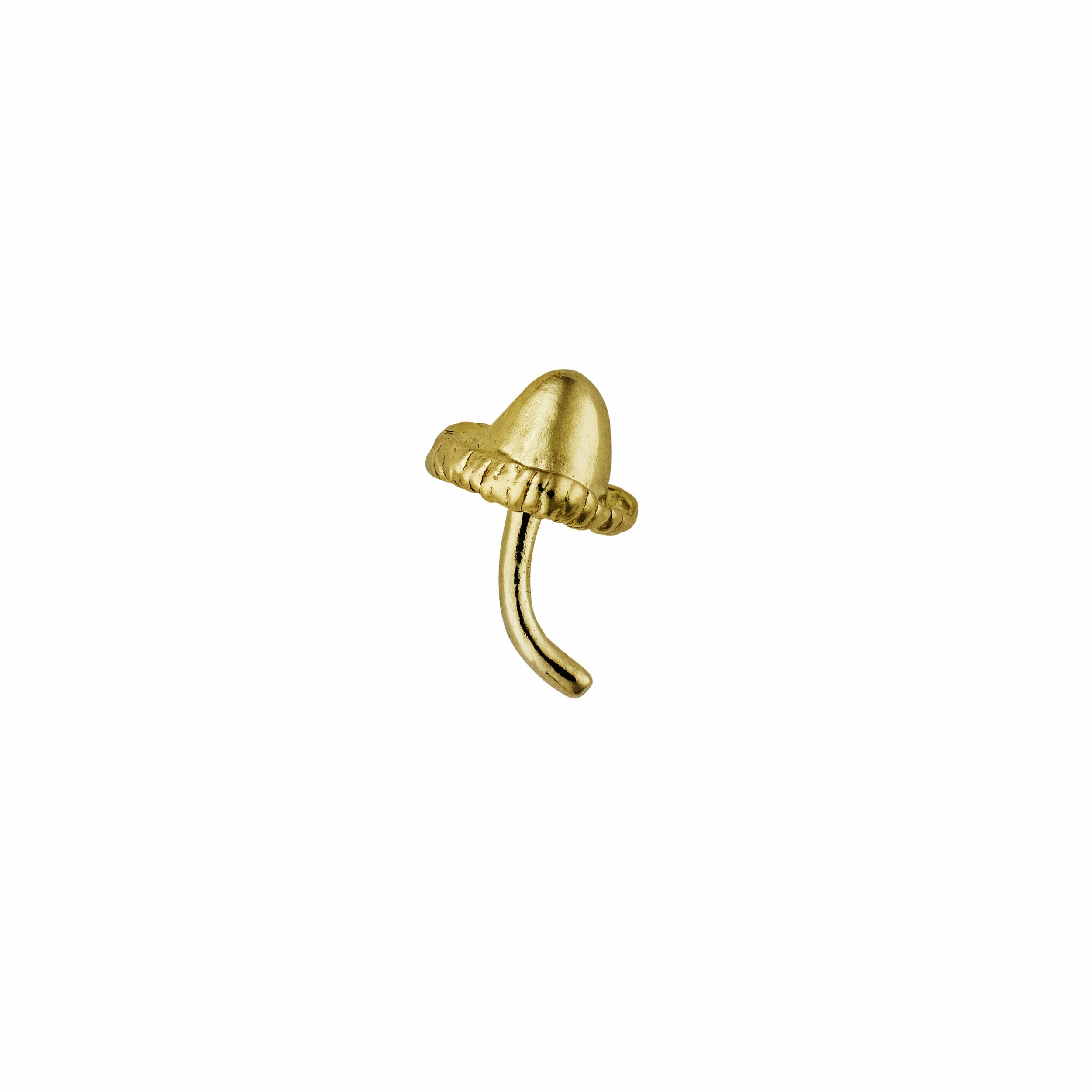 Teeny Tiny Mushroom Single Stud Earring