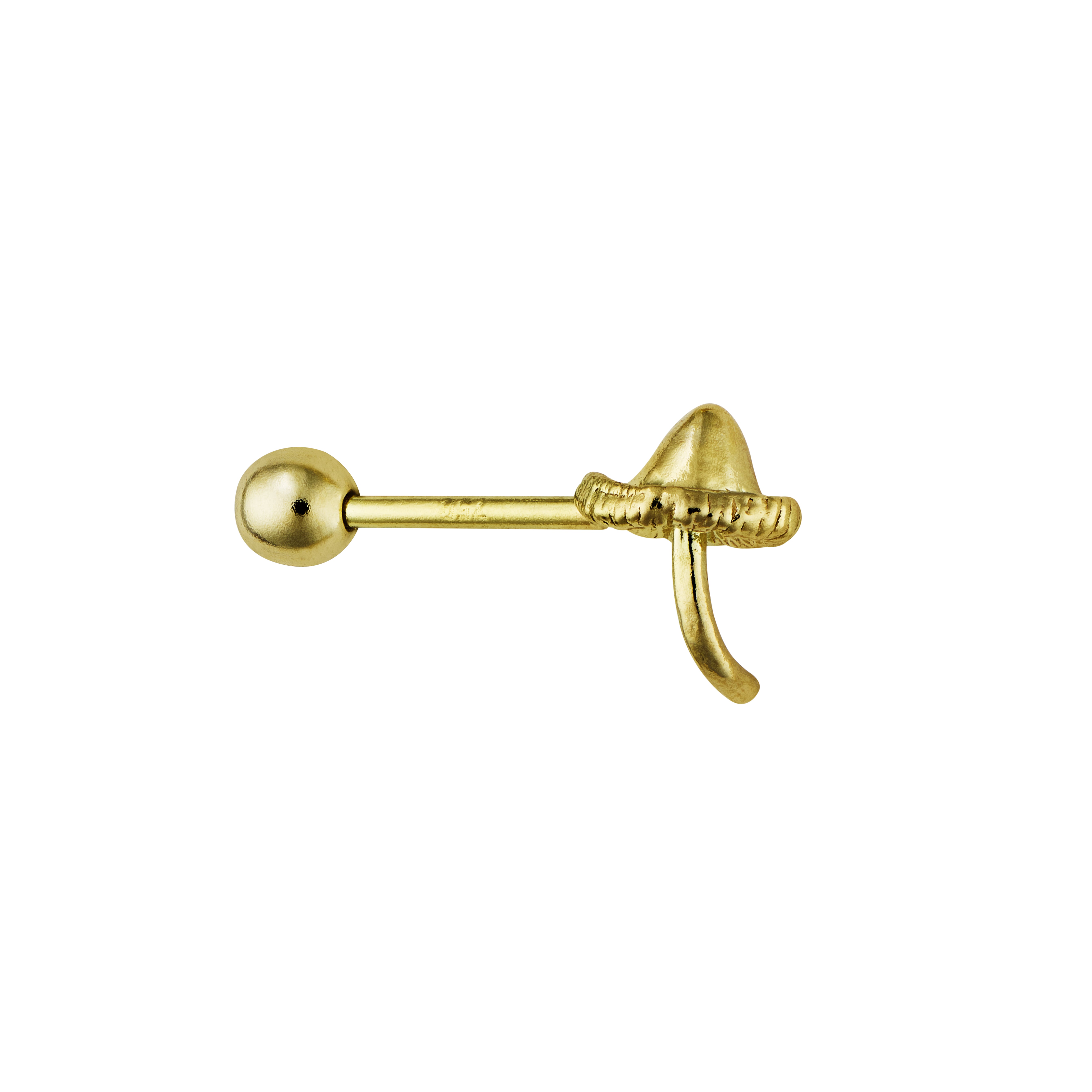 Teeny Tiny Mushroom Single Stud Earring