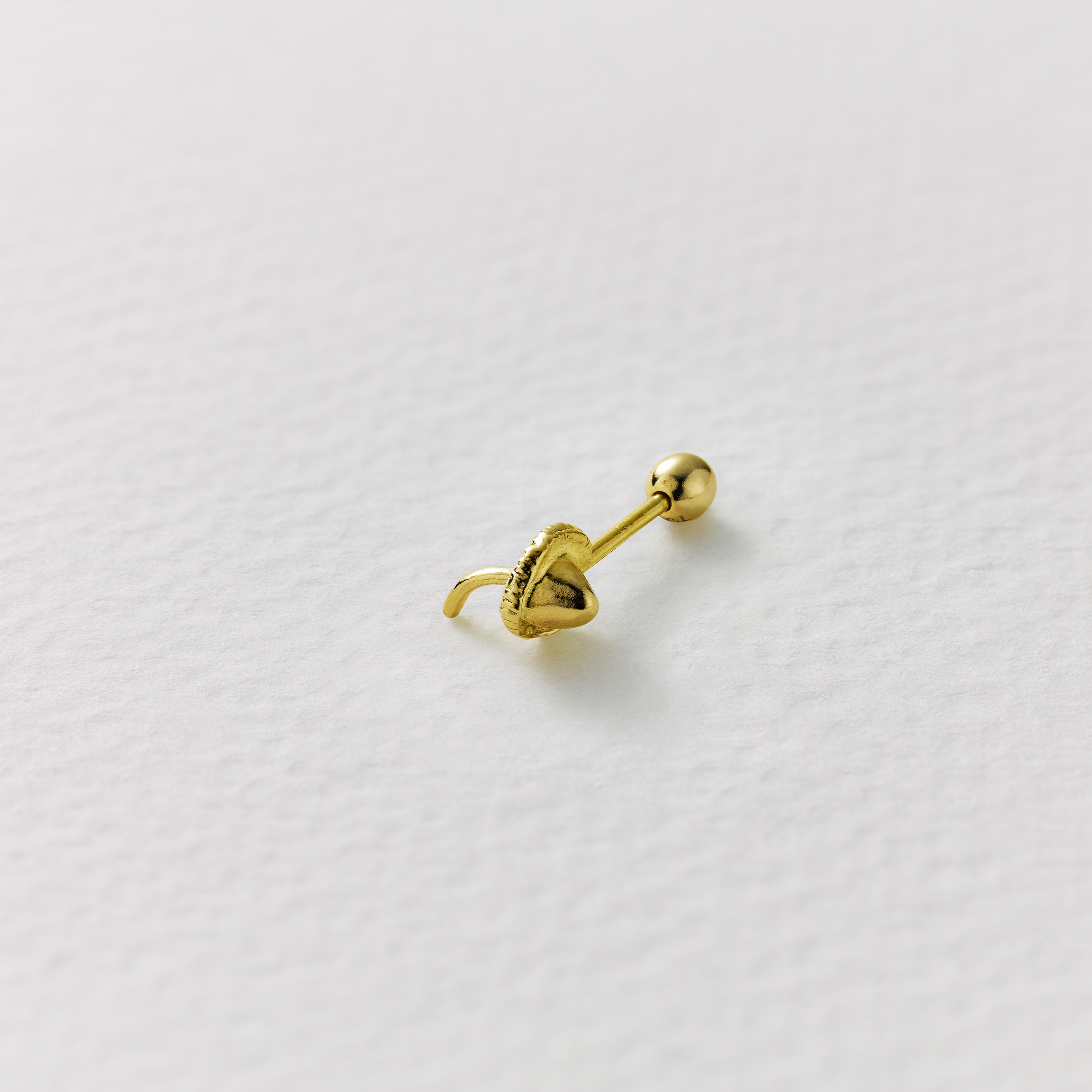 Teeny Tiny Mushroom Single Stud Earring