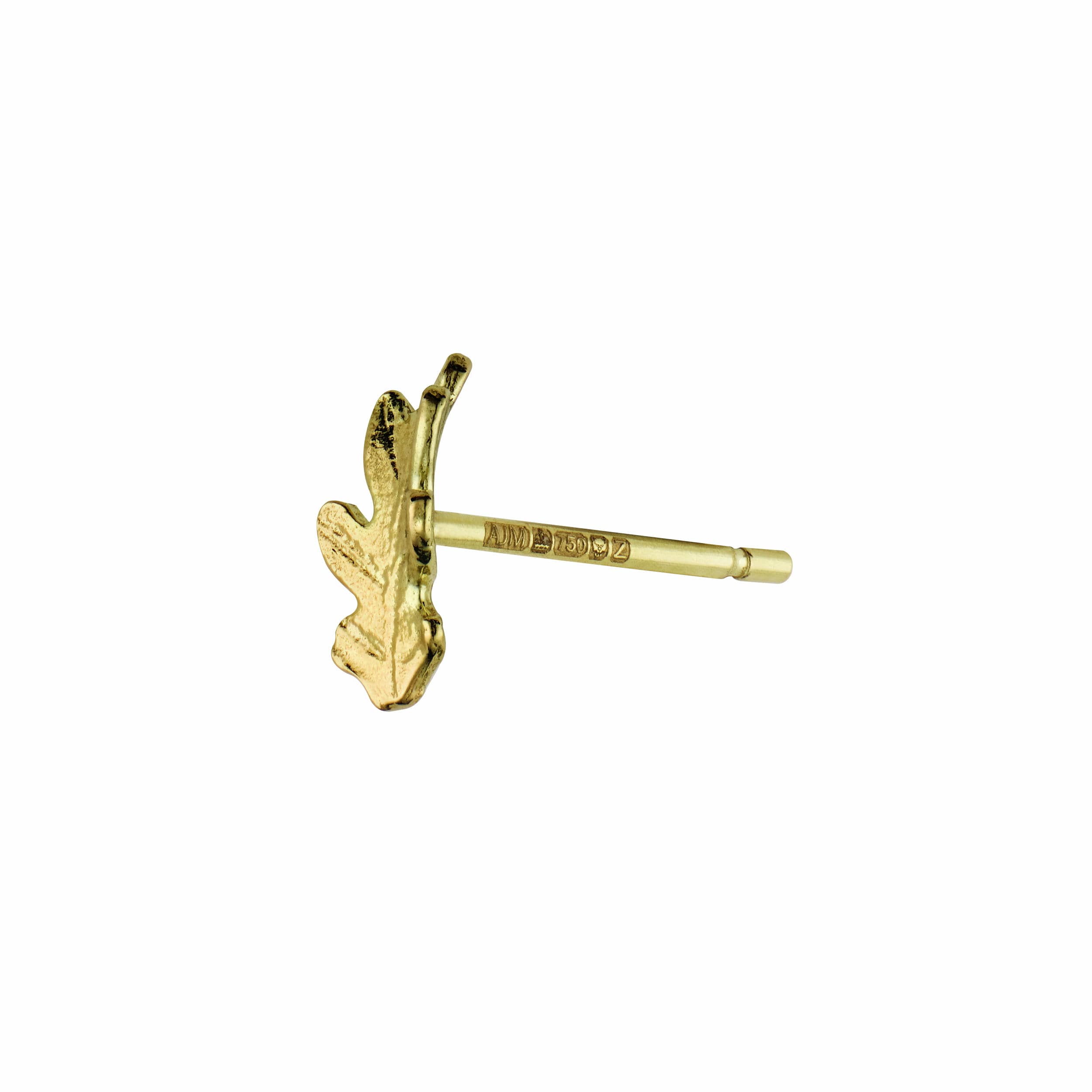 Teeny Tiny Oak Leaf Single Stud Earring