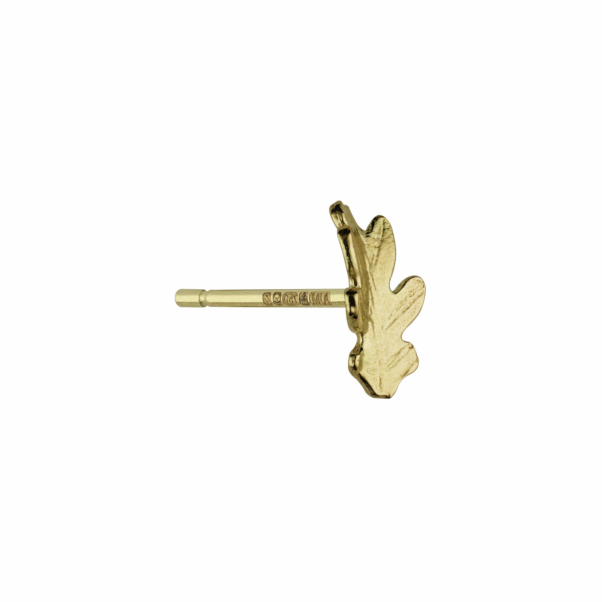 Teeny Tiny Oak Leaf Single Stud Earring