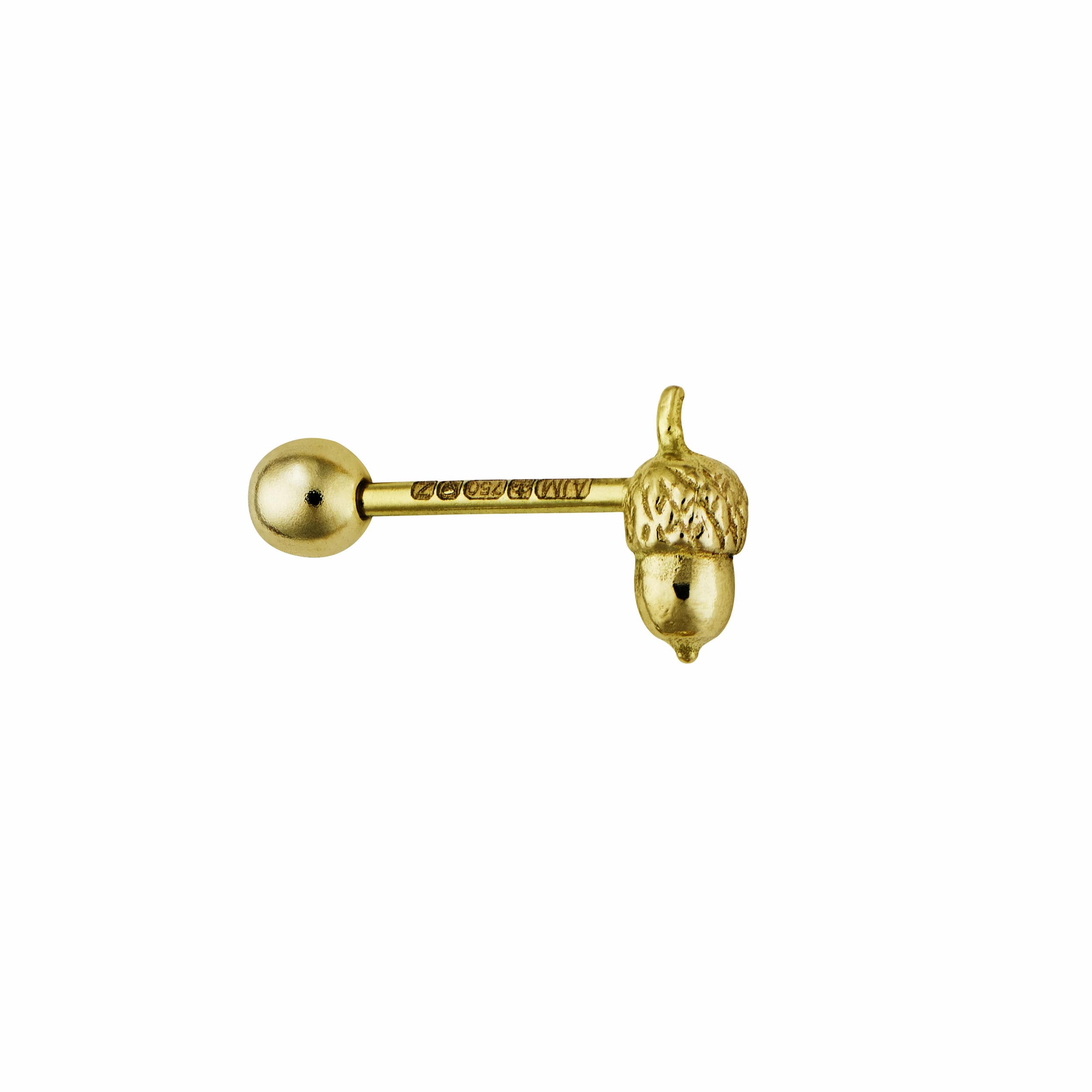 Teeny Tiny Acorn Single Stud Earring