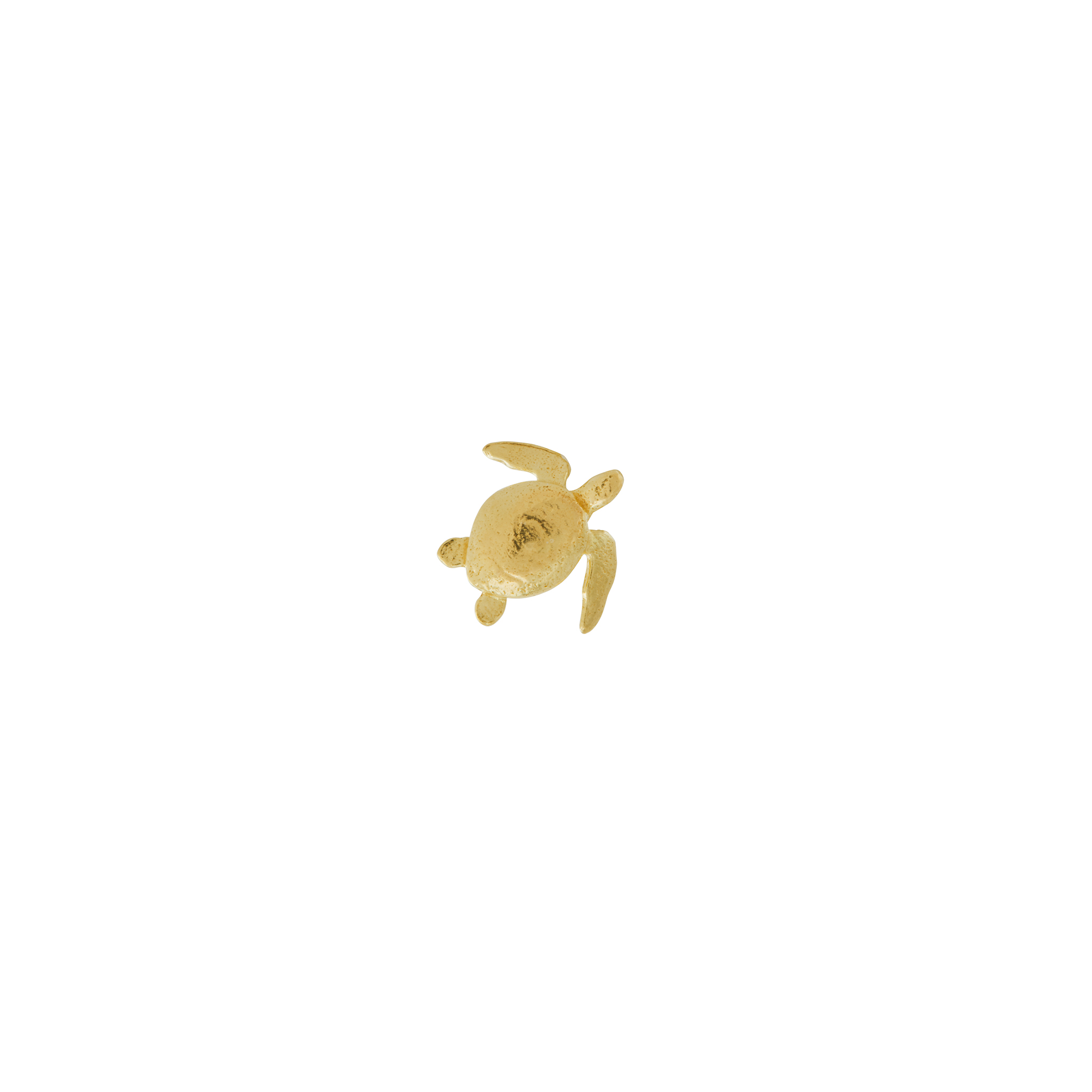 Teeny Tiny Sea Turtle Single Stud Earring