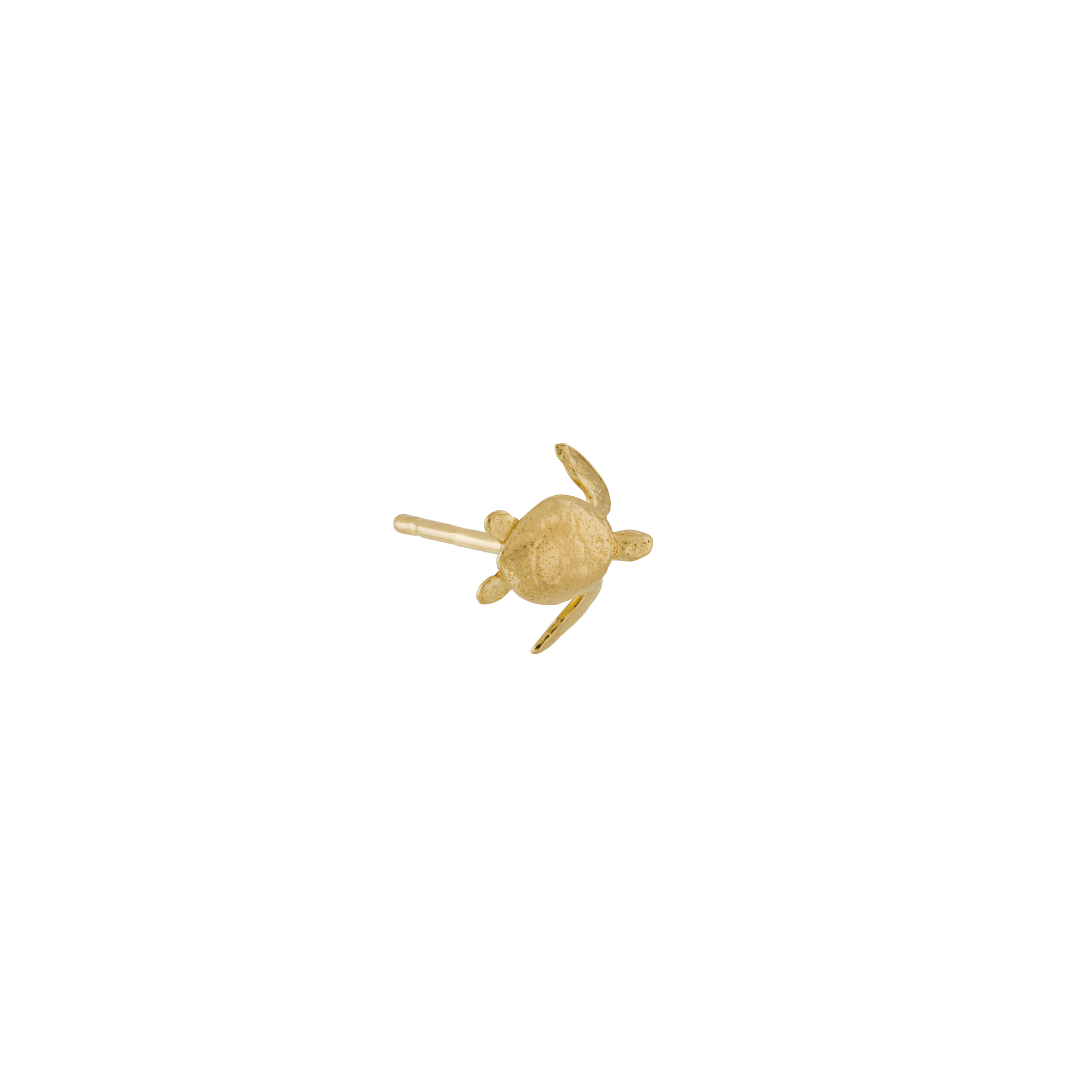 Teeny Tiny Sea Turtle Single Stud Earring