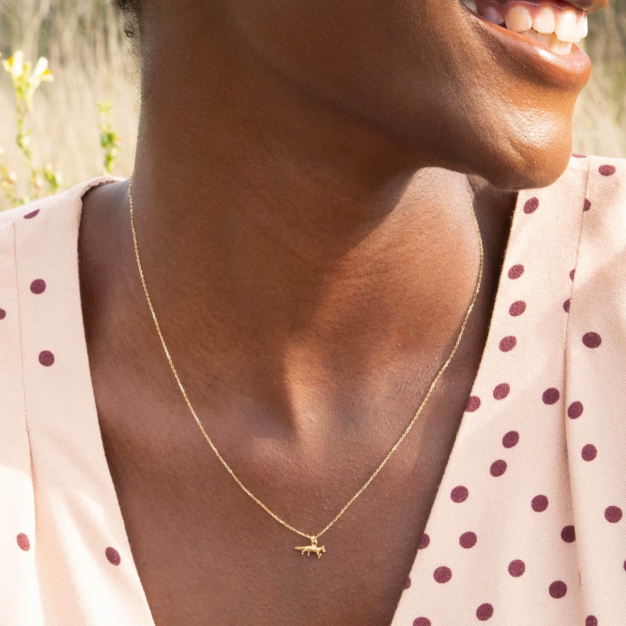 Teeny Tiny Fox Necklace