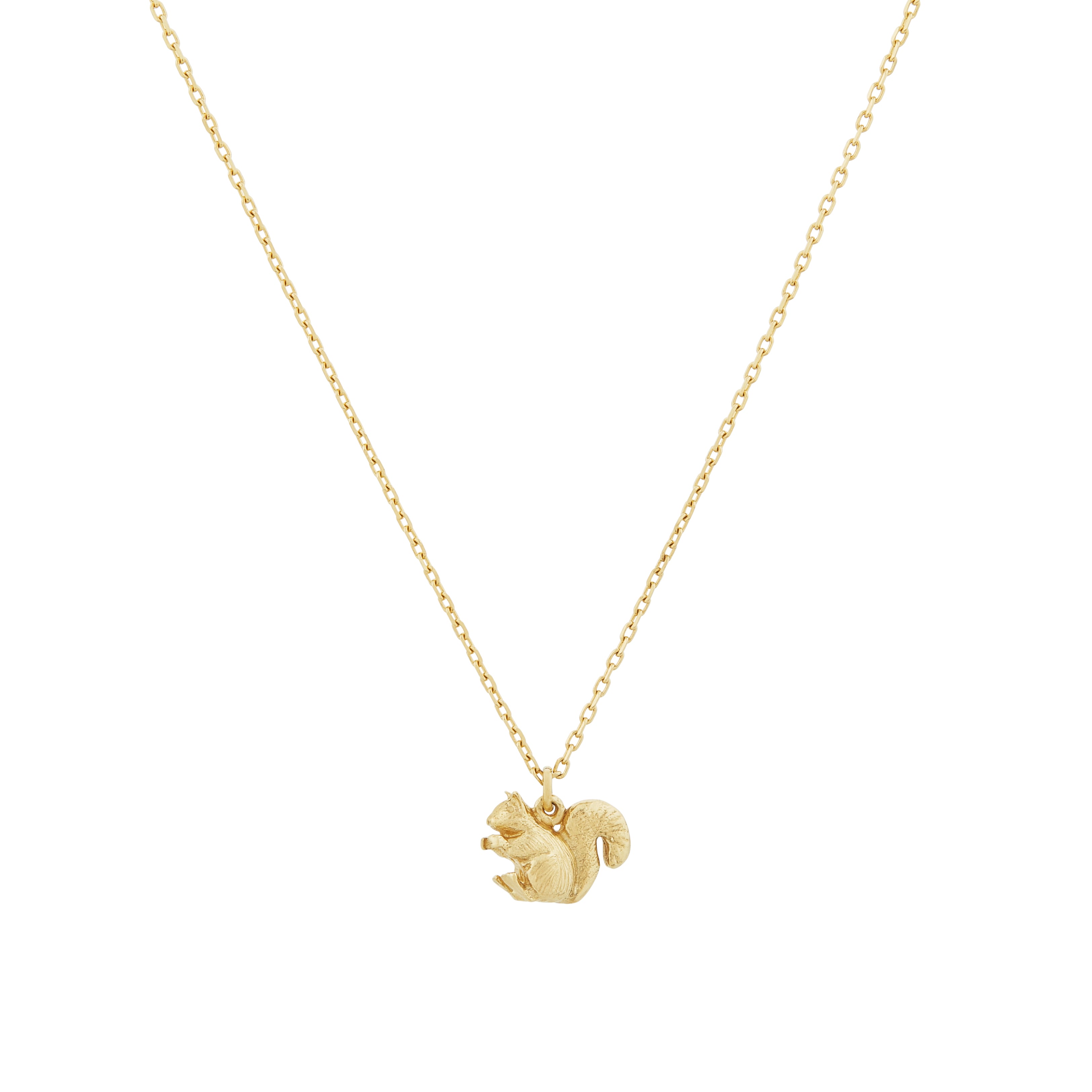Teeny Tiny Squirrel Necklace