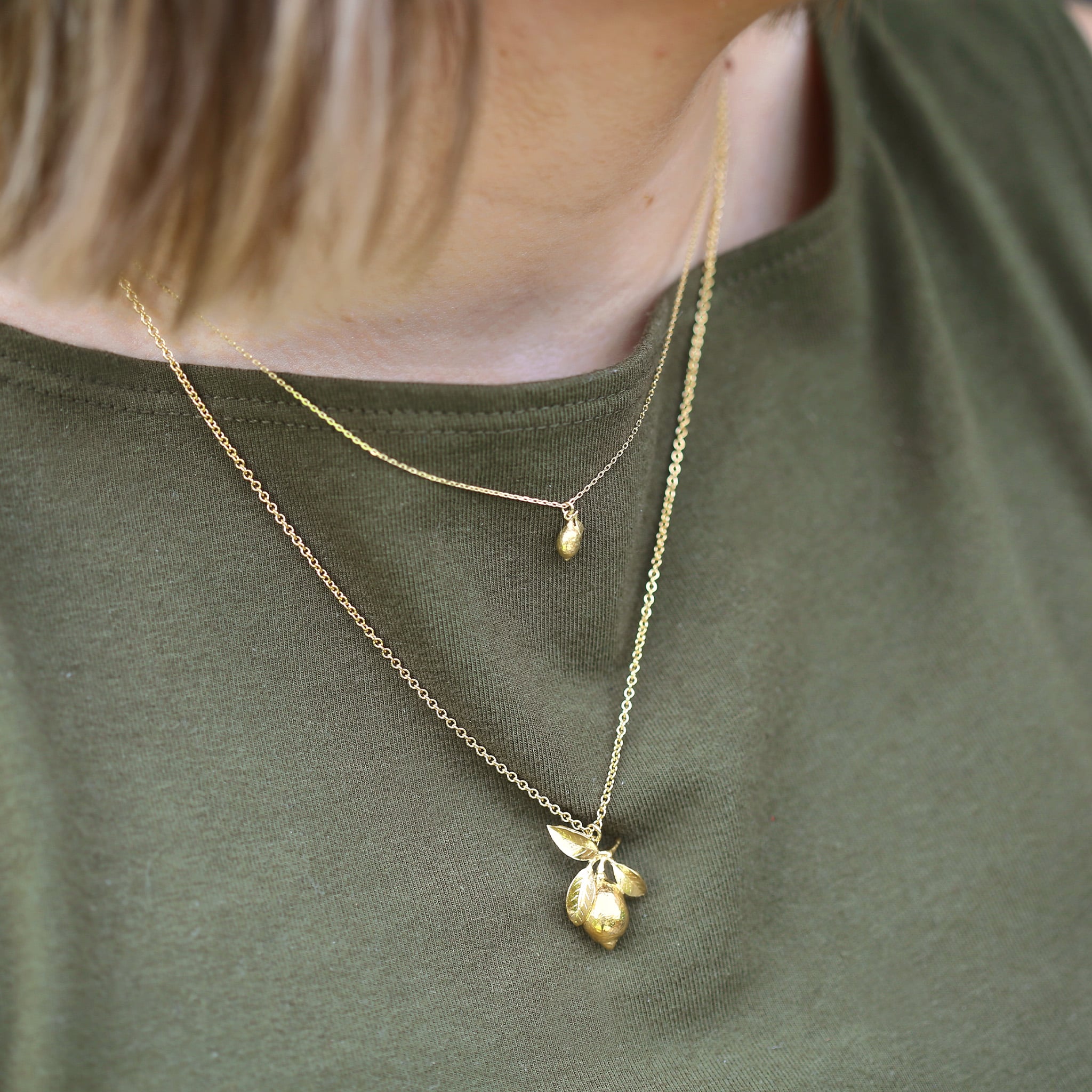 Teeny Tiny Lemon Necklace