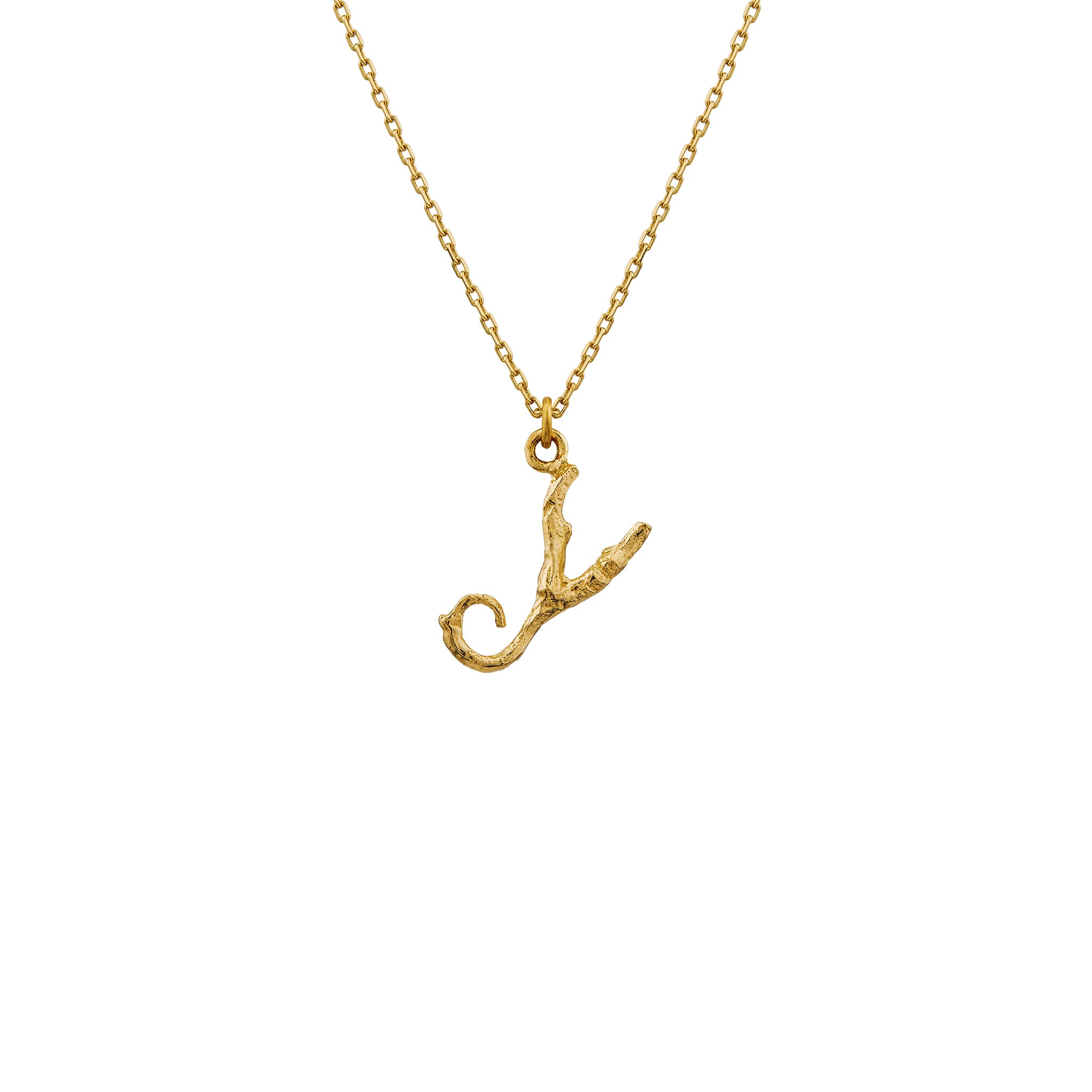 Enchanted Woodland 18ct Gold Letter Y Necklace