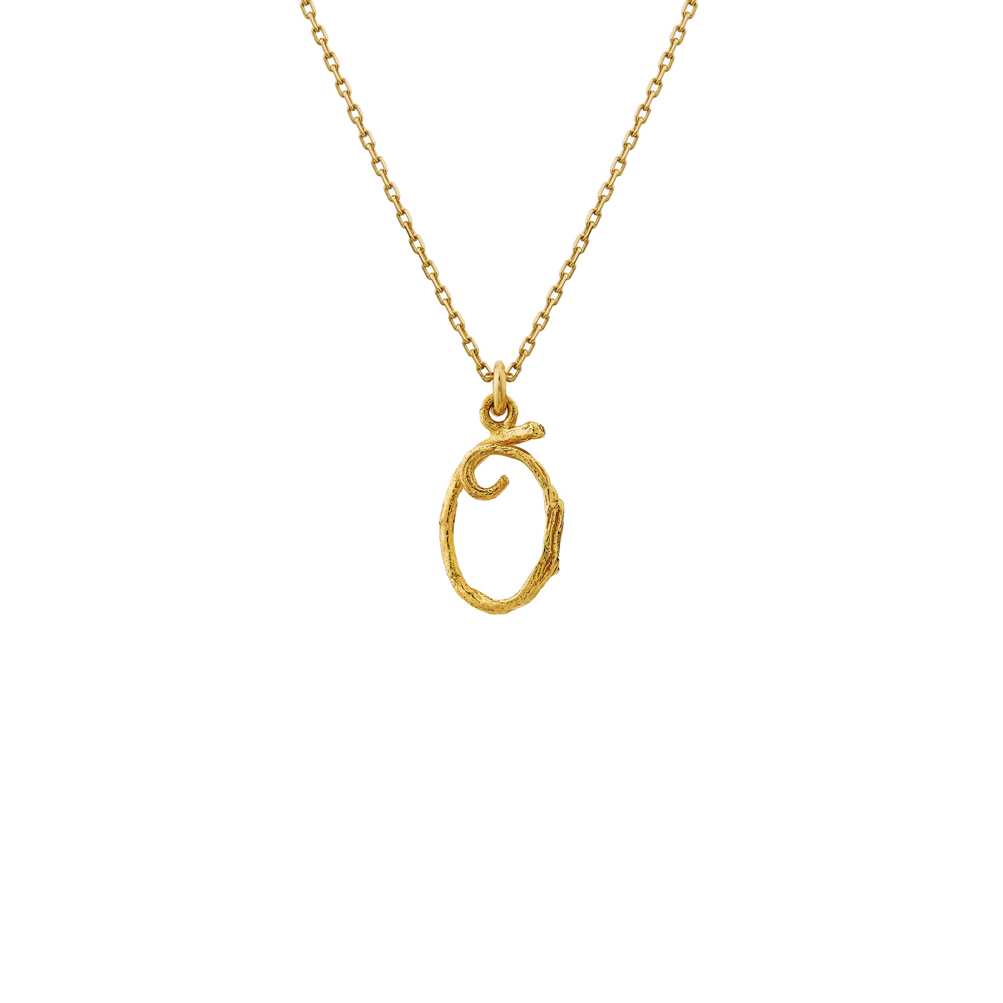 Enchanted Woodland 18ct Gold Number 0 Necklace