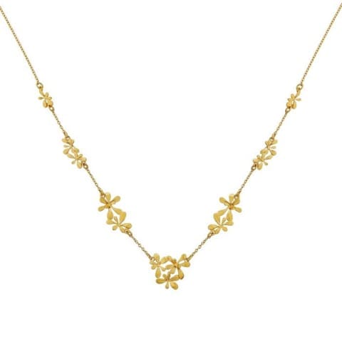 Rosette Cluster In-Line Pathway Necklace