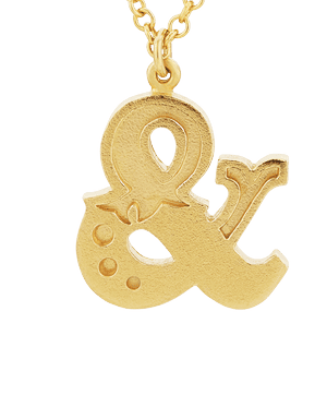 Just My Type Ampersand Necklace