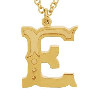 Just My Type Letter E Necklace