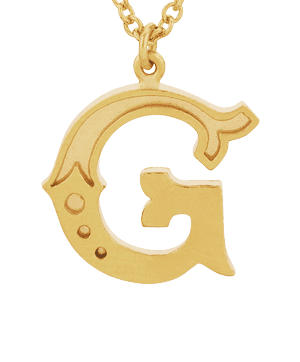 Just My Type Letter G Necklace