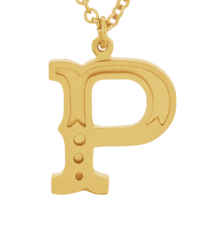 Just My Type Letter P Necklace