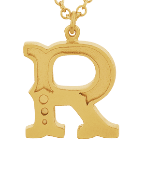 Just My Type Letter R Necklace