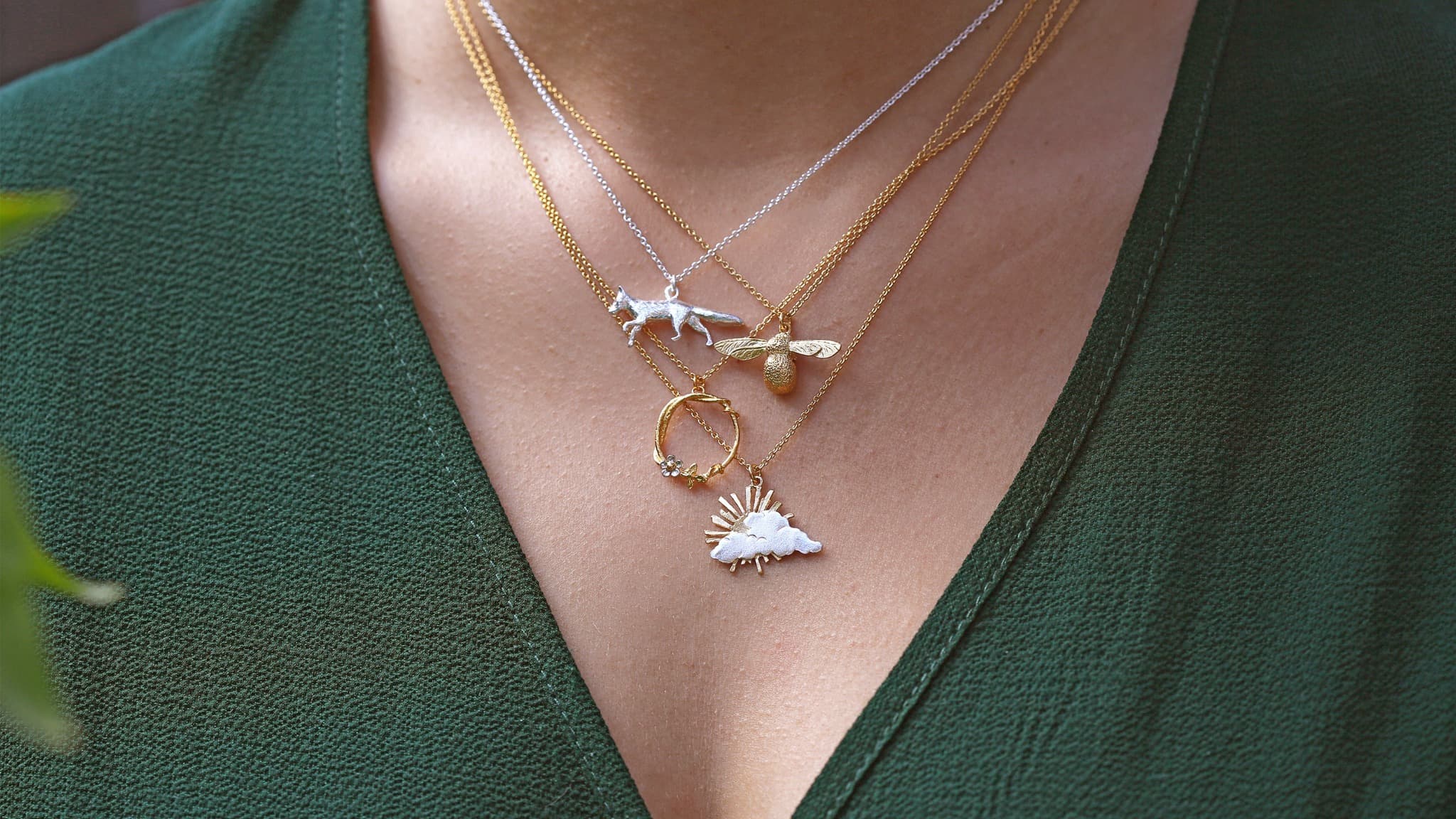 bumblebee necklace