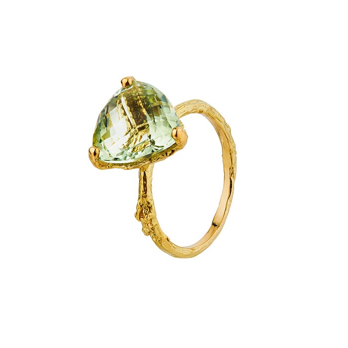 product shot of Green Amethyst Forest Jewel Ring