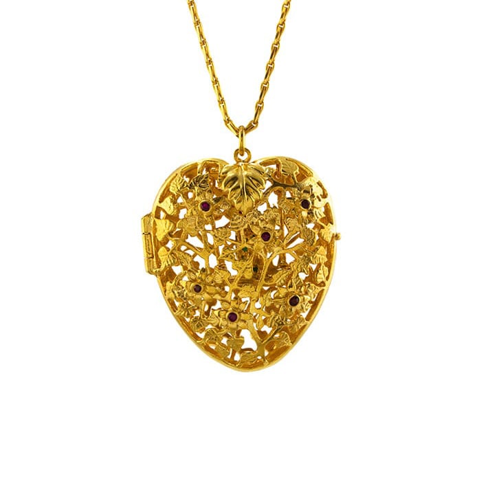 paper shot of gold The V&A Locket by Alex Monroe Jewellery