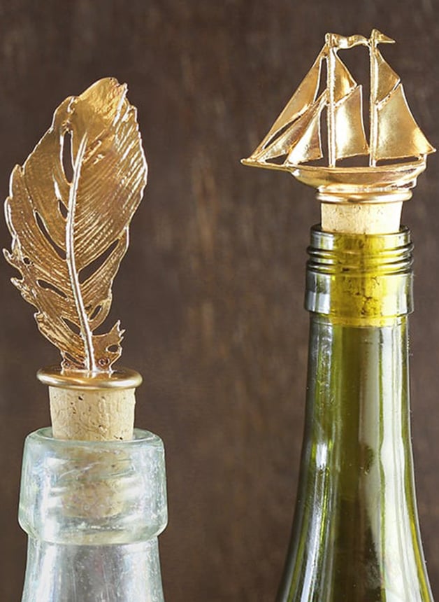 Alex Monroe's homeware bottle stoppers
