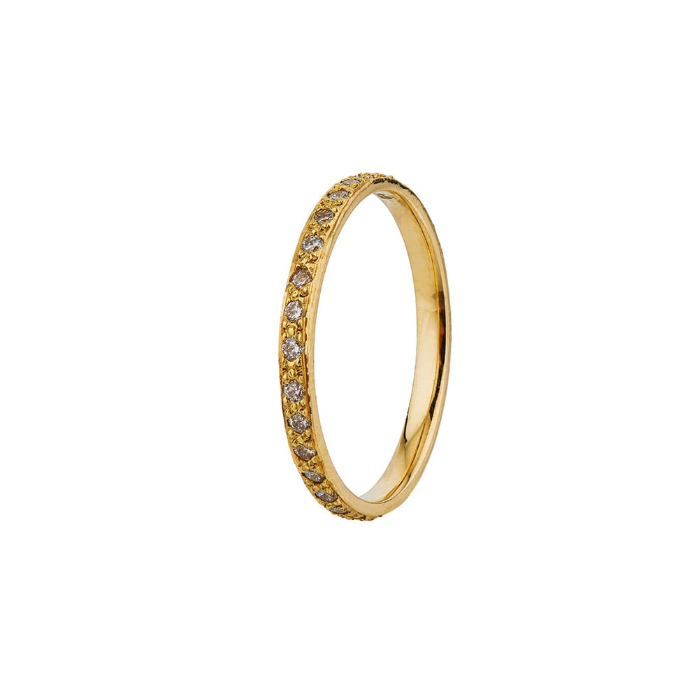 Spring Halo Diamond Eternity Ring by Alex Monroe Jewellery
